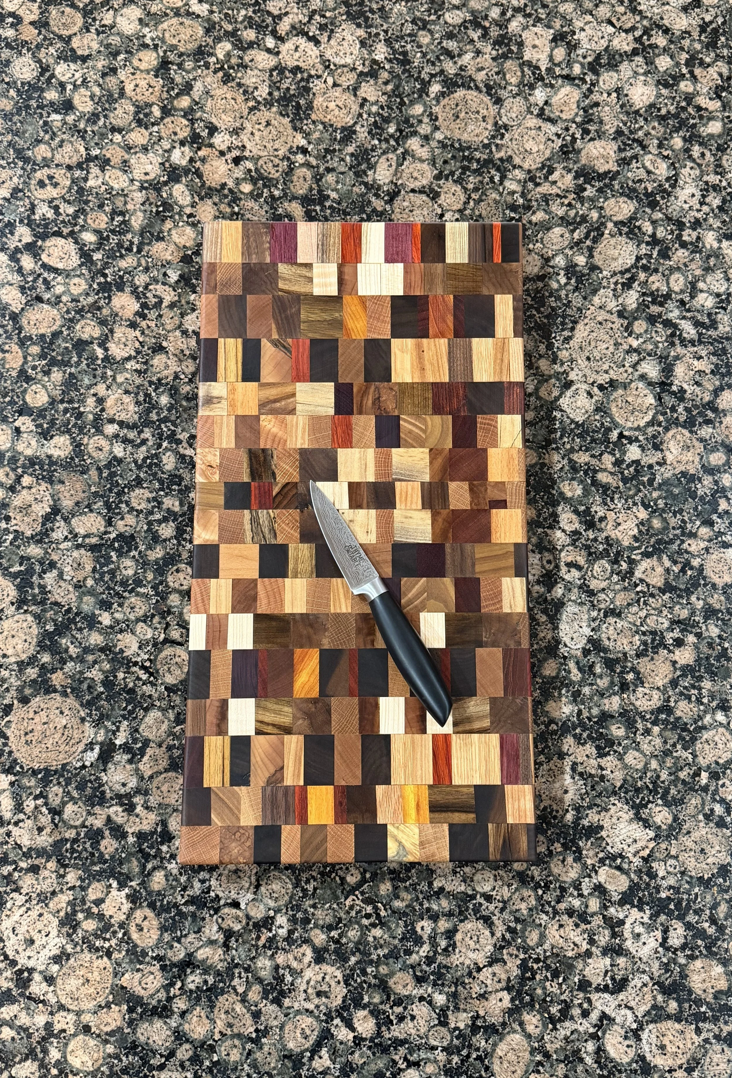 Chaos Pattern Exotic and Domestic Woods Cutting/Charcuterie Board