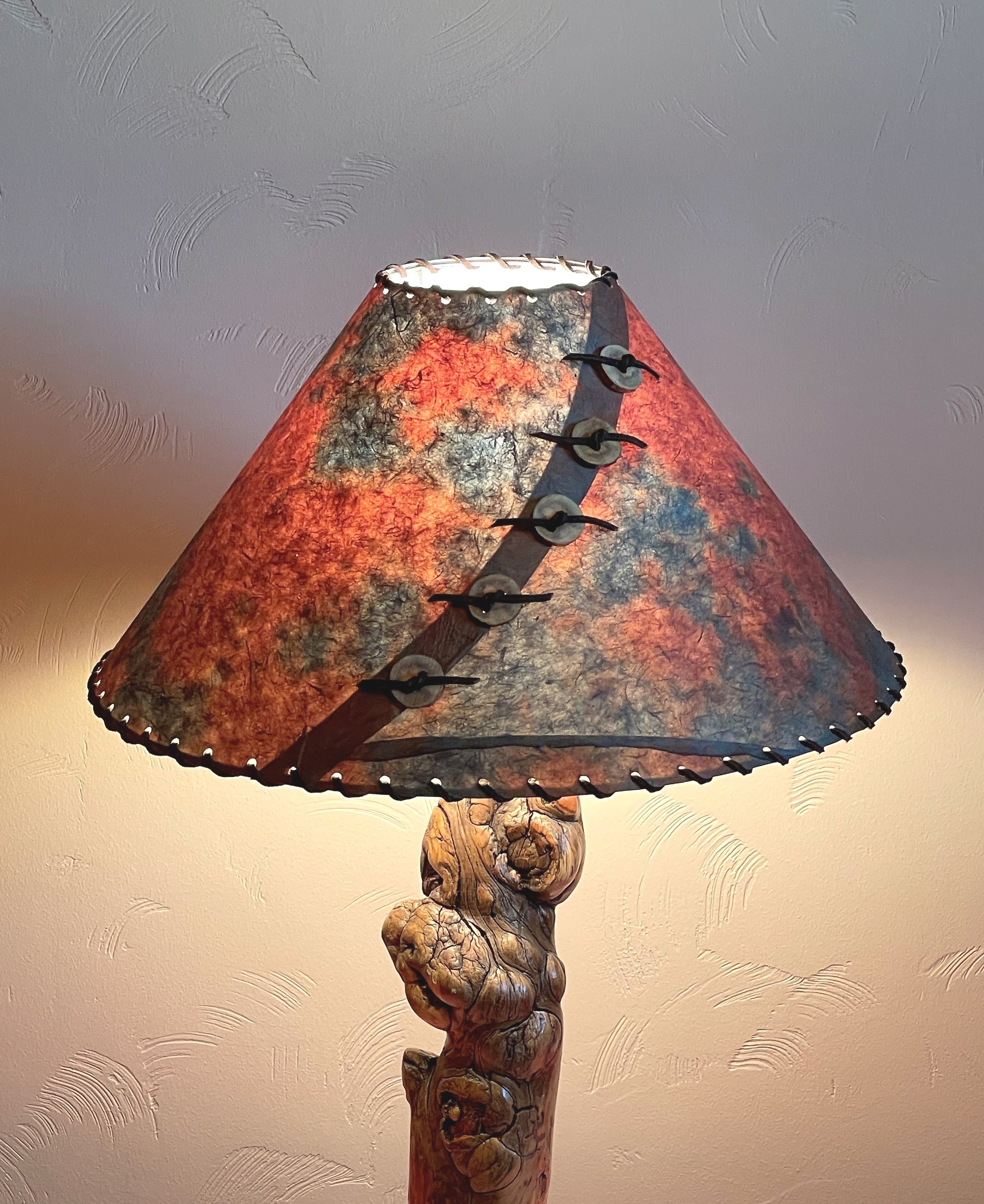 Lamp Shade - Blue Rust