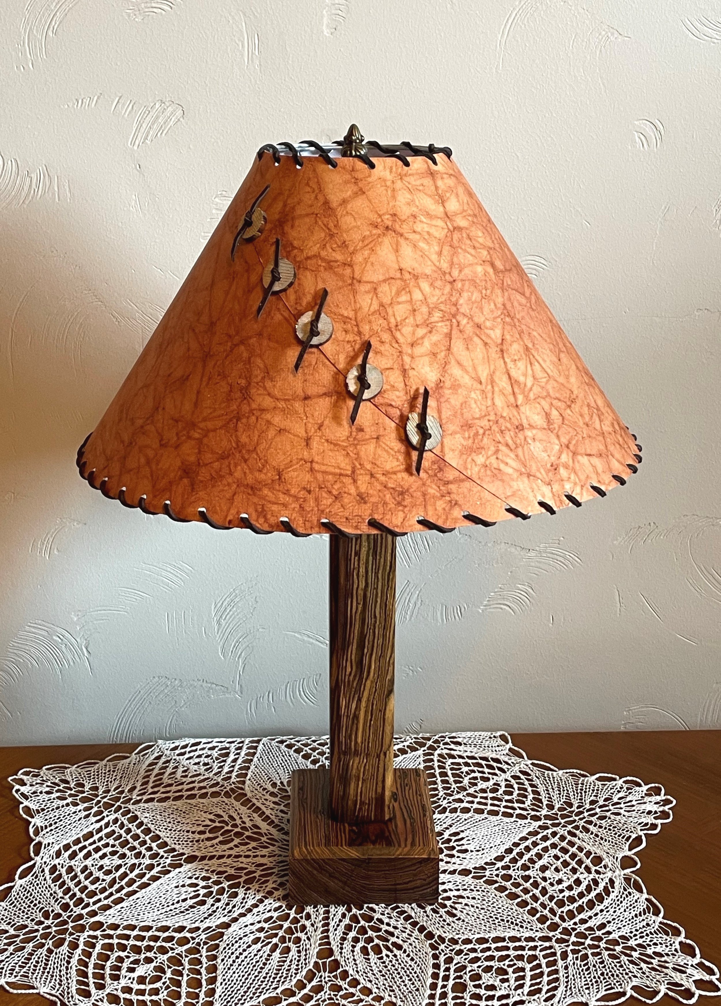 Exotic Bocote Table Lamp