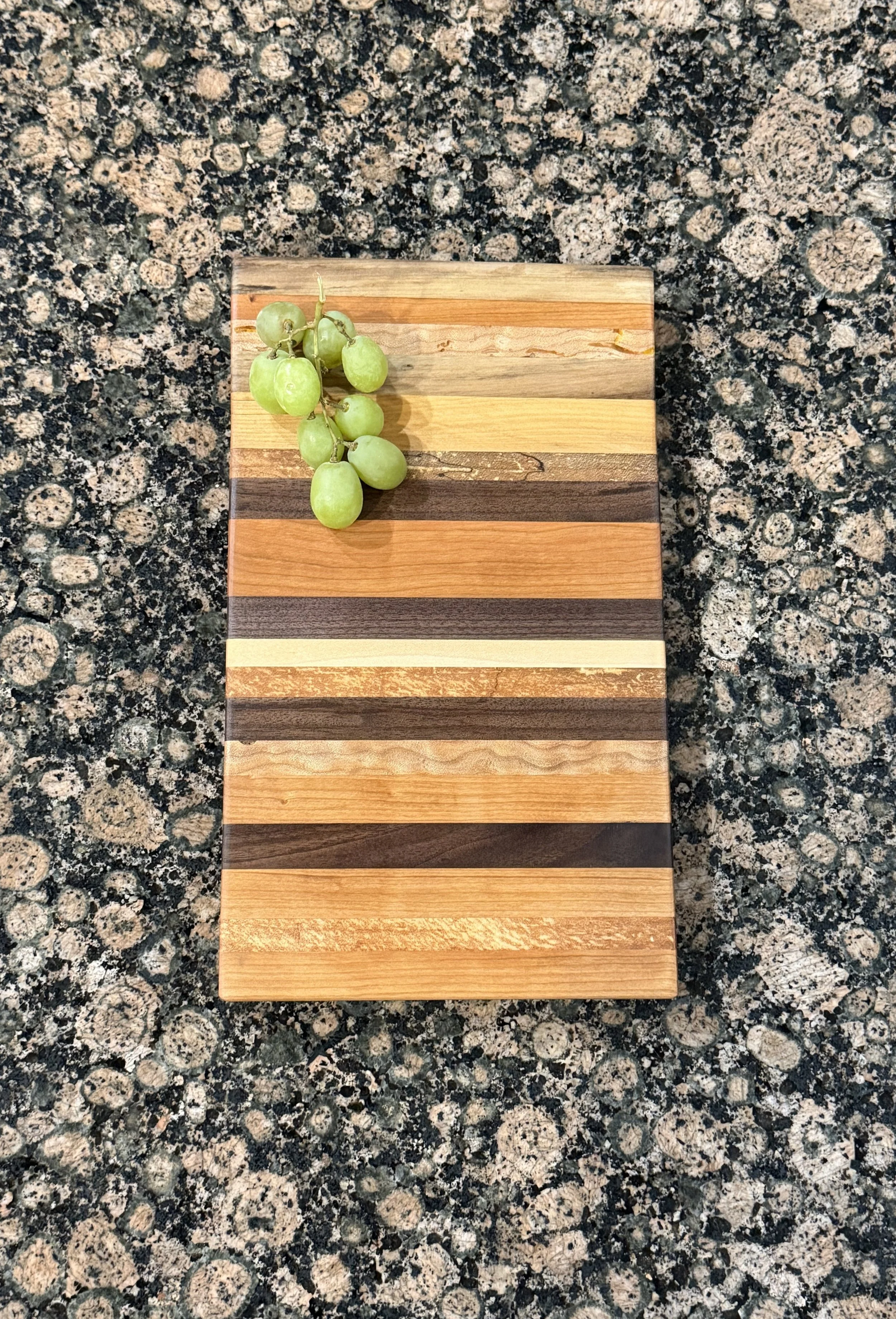 Curly Maple, Spalted Maple, Cherry, Maple and Walnut Cutting/Charcuterie Board