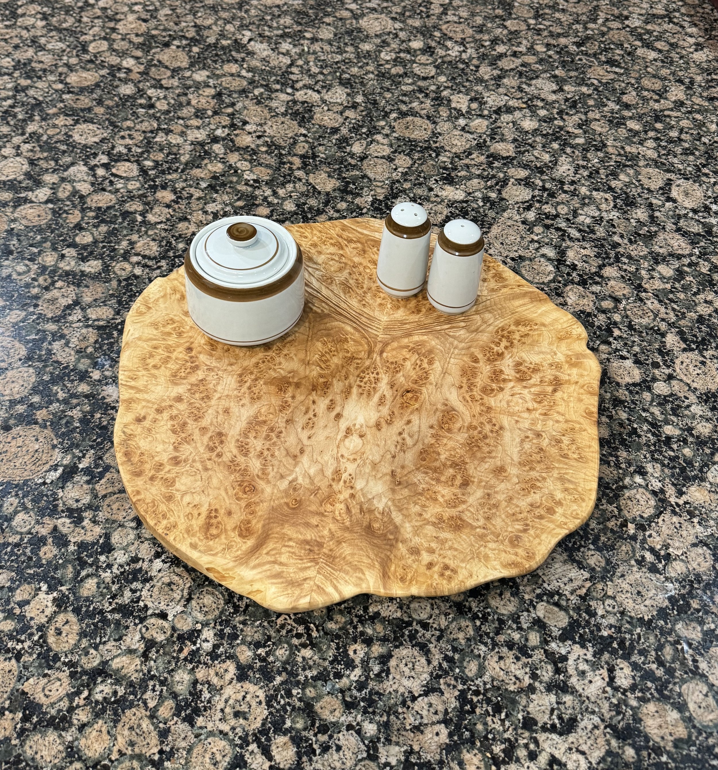 Live Edge Birdseye Maple Lazy Susan