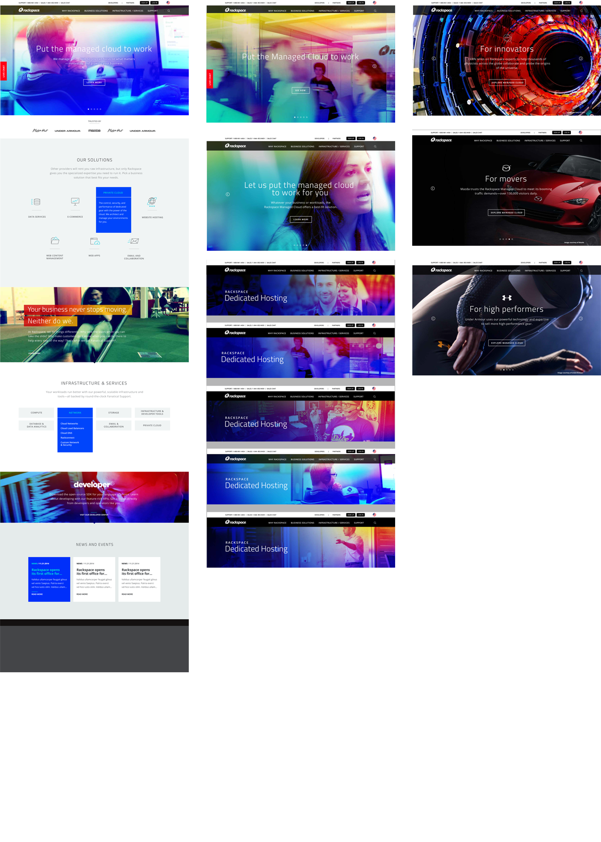 Rackspace Website Redesign