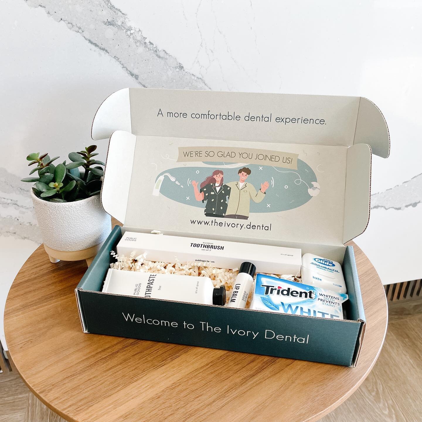 Check it out! We&rsquo;ve updated some products in our new patient amenity kits. 🦷 Every new patient gets one at their first appointment! It gives you a chance to try out new dental products to see what works best for you! | #dental #dentist #dmd #g