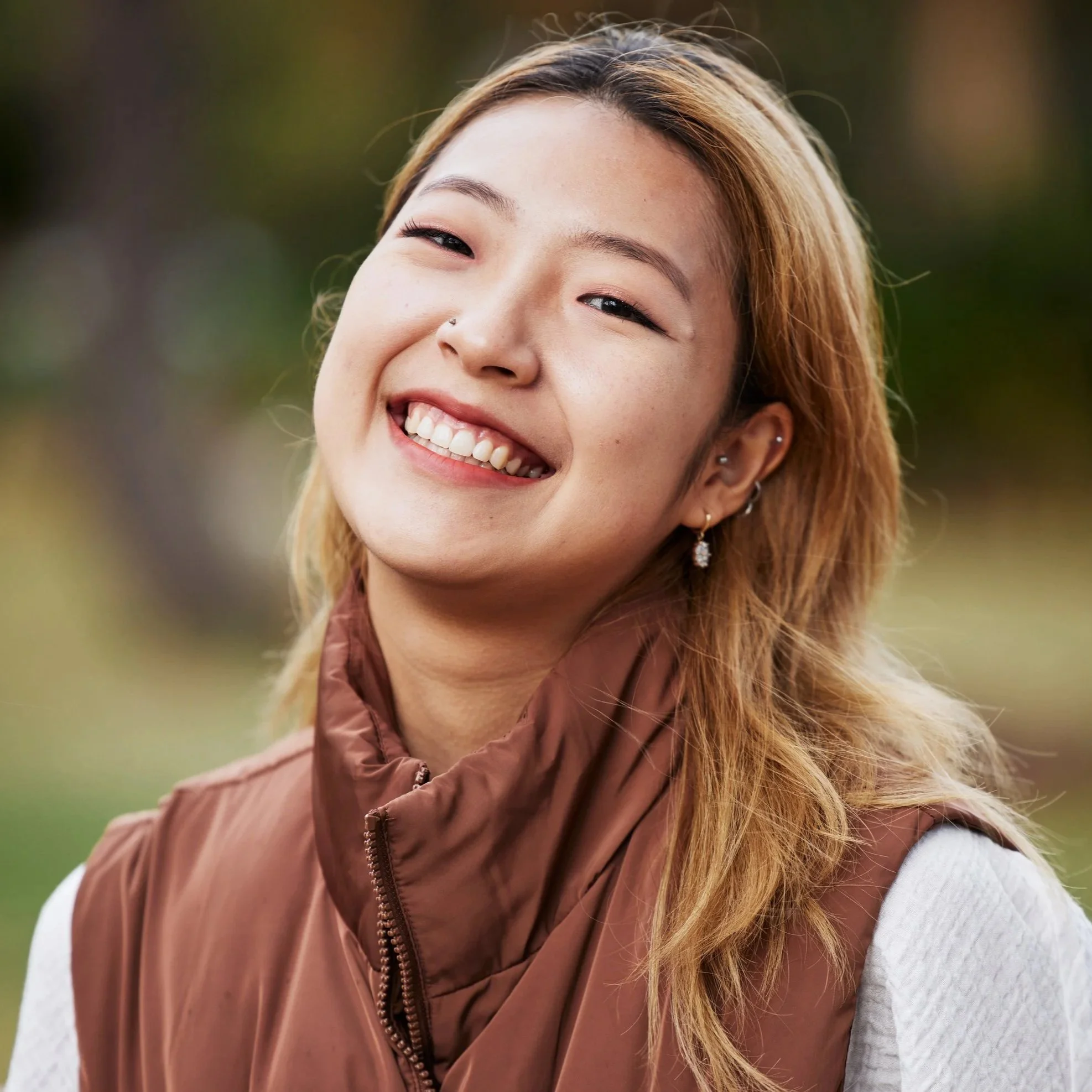 Photo of smiling woman with healthy teeth