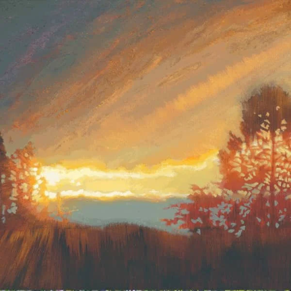 Enkindled - Giclée square mounted print