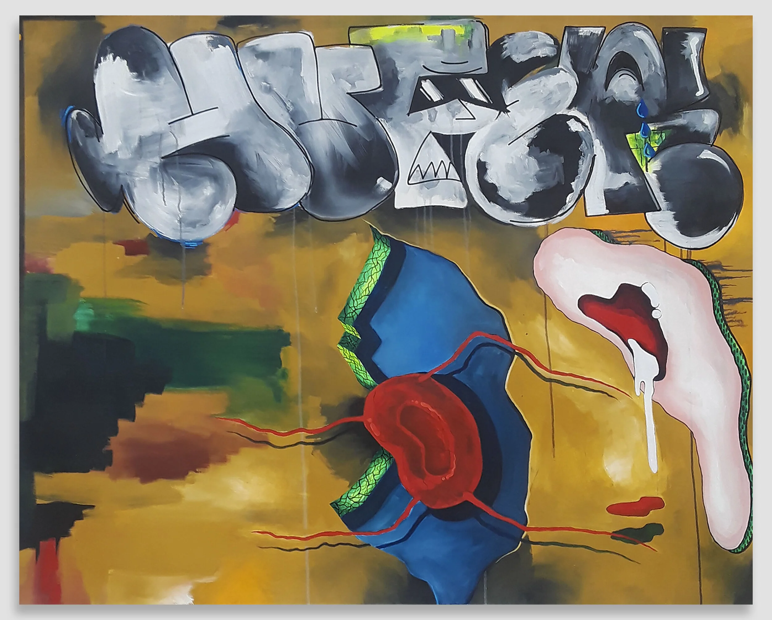 NecessityOil &amp; Acrylic on Canvas48”x 60”2018
