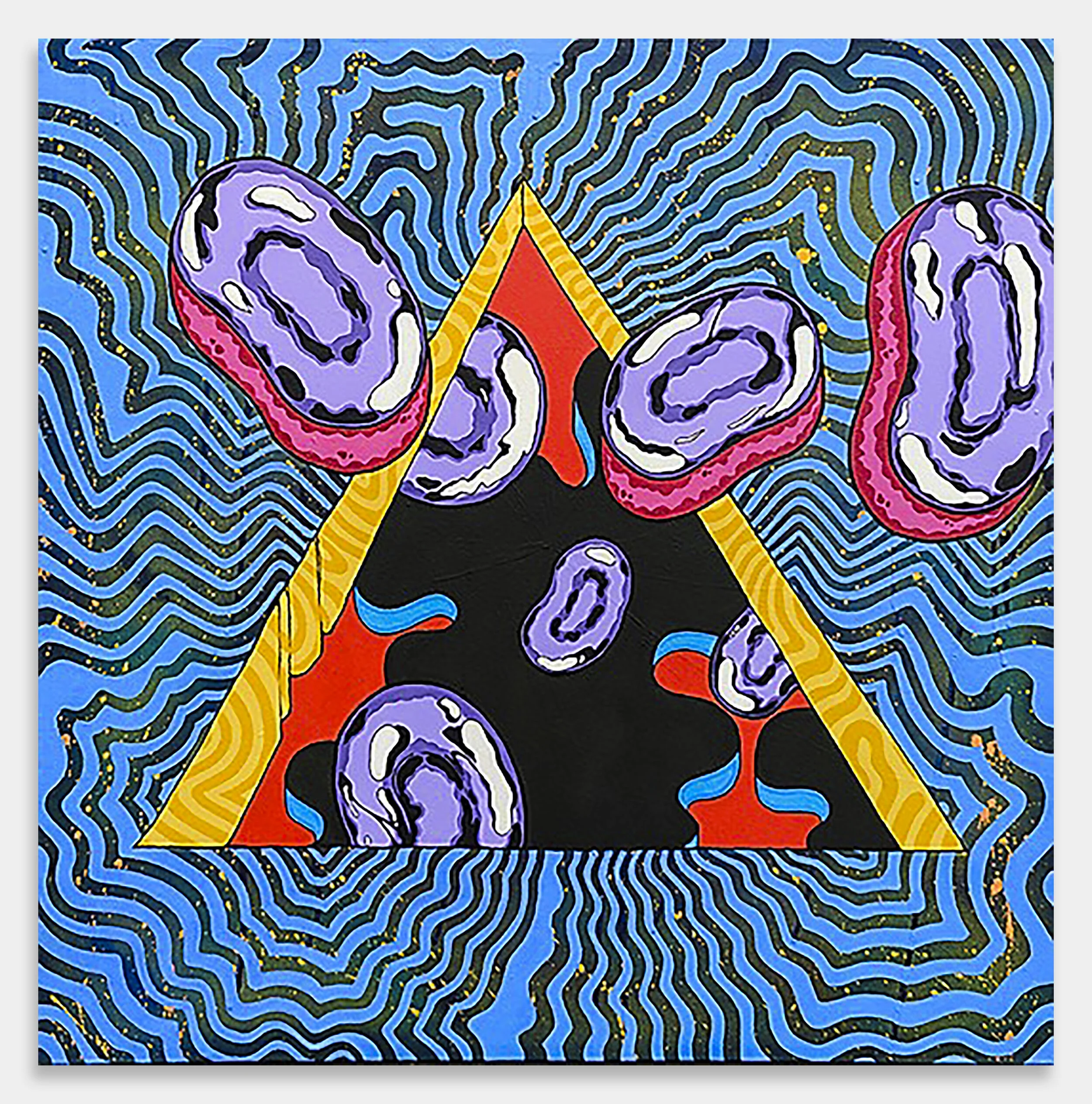 AerobicOil &amp; Acrylic on Canvas30”x 30”2016