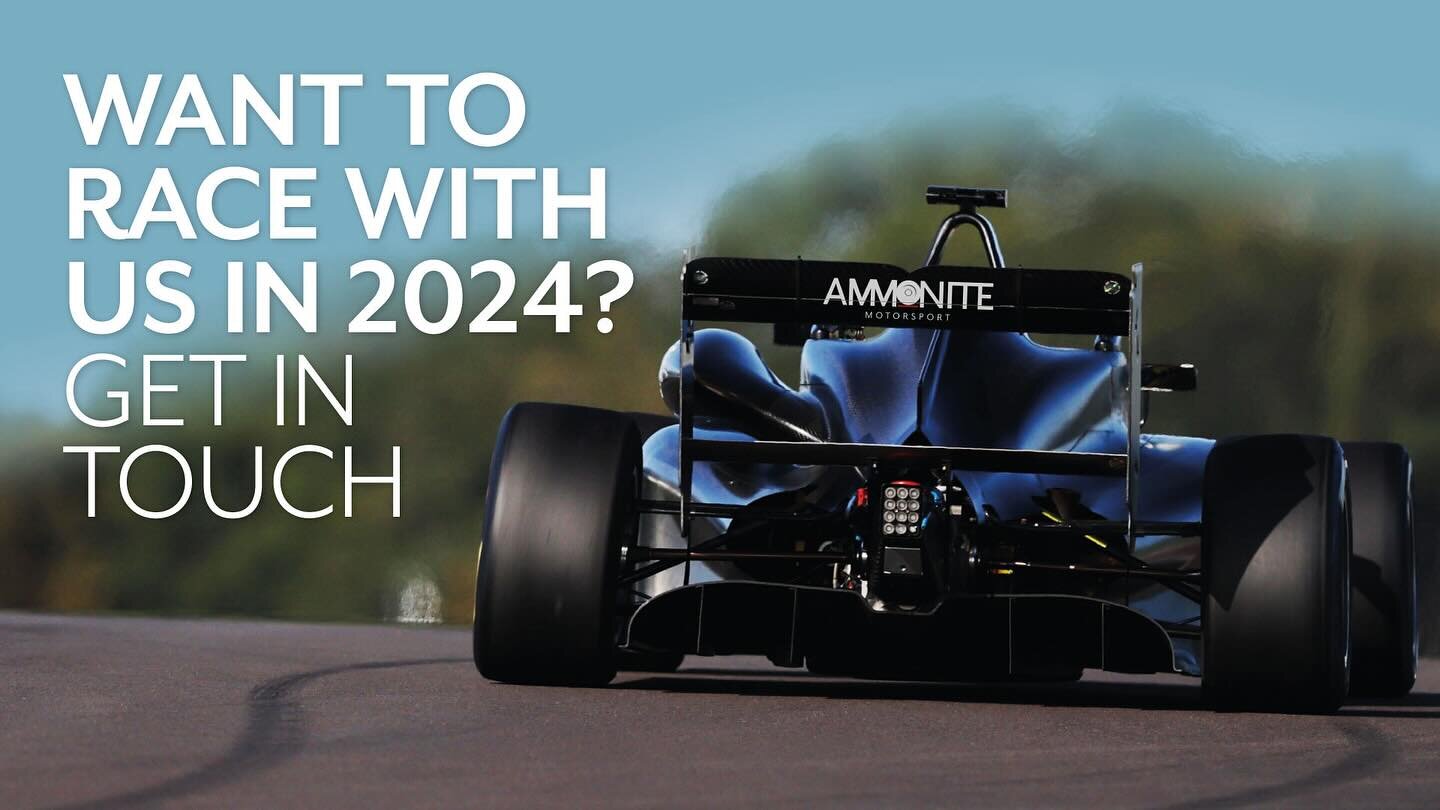 Want to join the Ammonite GB3 team this year? We have a seat available and are looking for suitably funded drivers to race and/or test this season 🏎️💨
&bull;
Get in touch today to discuss your plans for 2024! Drop us a DM, call 07972623255 or email