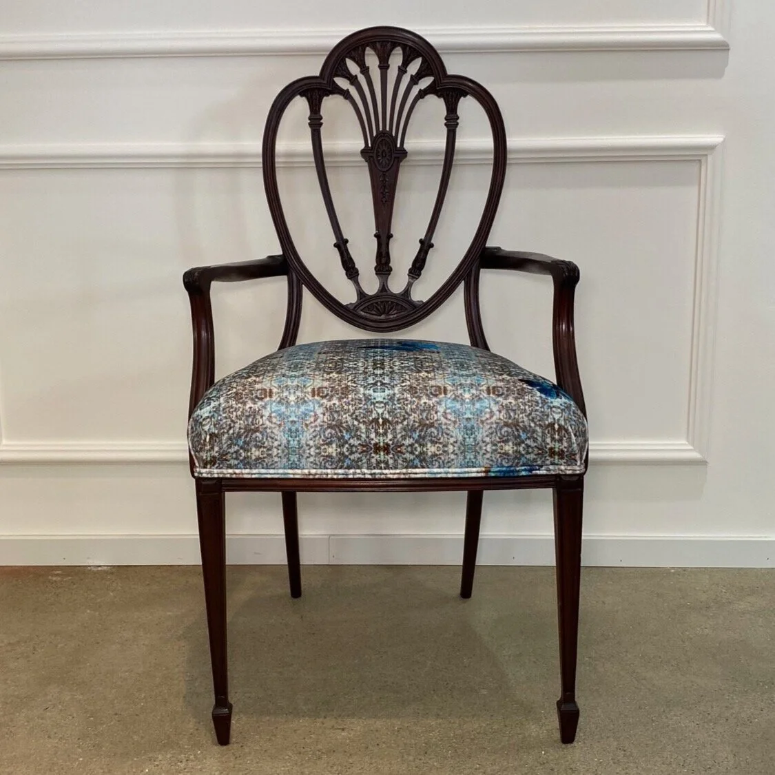 Hepplewhite Mahagoni Stuhl