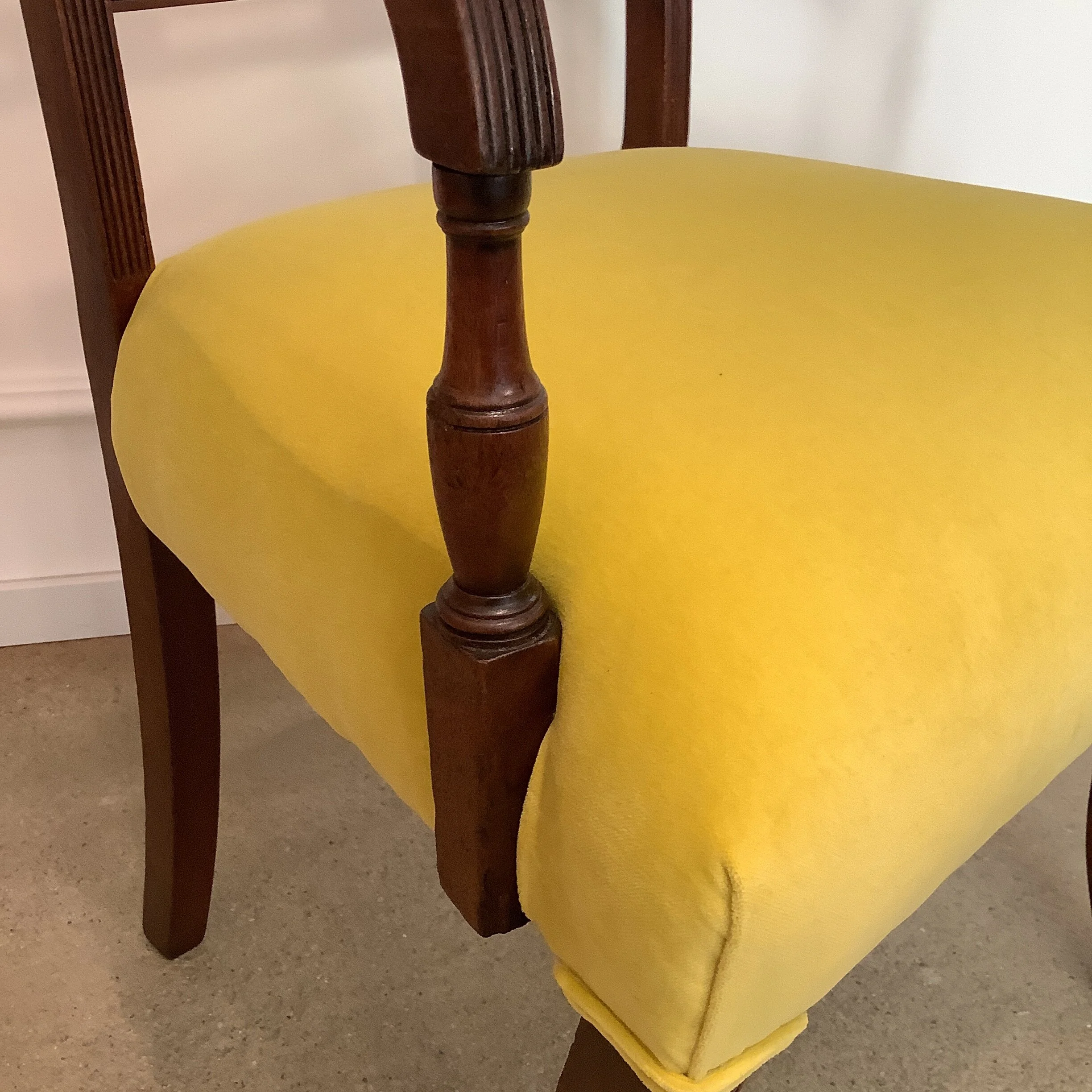 georgian Carver Stuhl Mahagoni