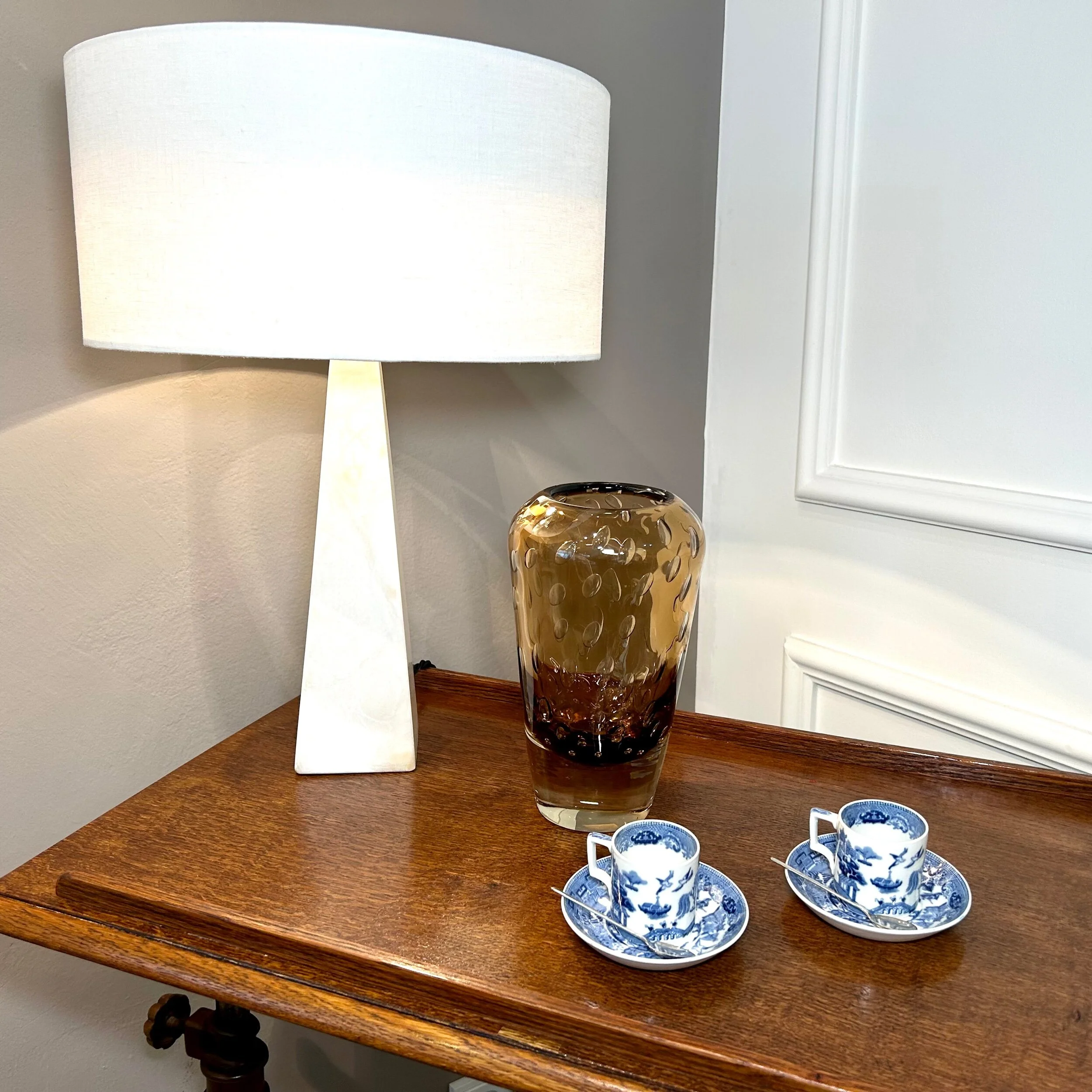 original edwardian reading table cast iron foot oak table top