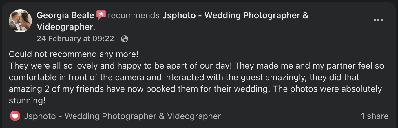 Profile picture of a woman with blonde hair, wearing a white dress, smiling.