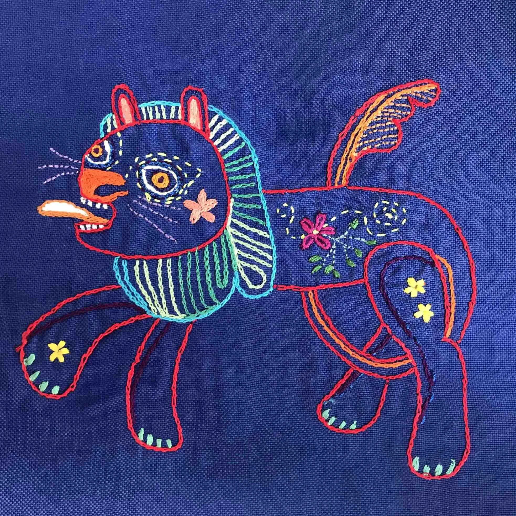 Fabeldyr, 30x30 cm
