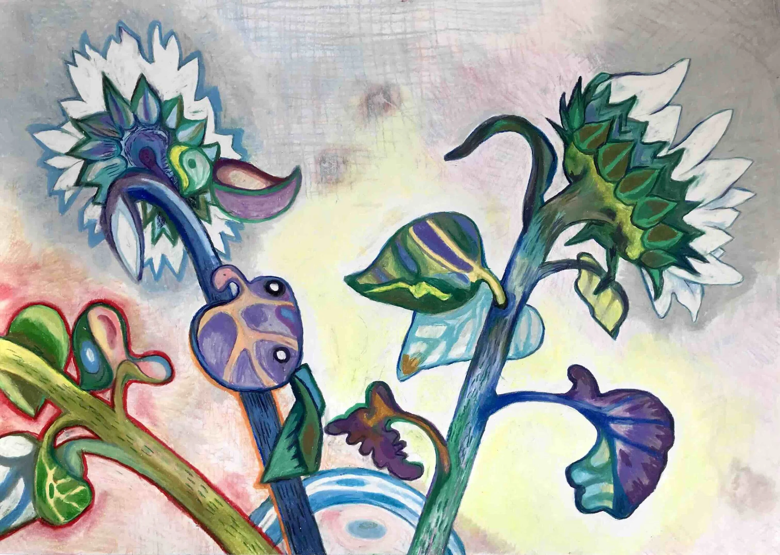 Solsikke 4, 42x58 cm