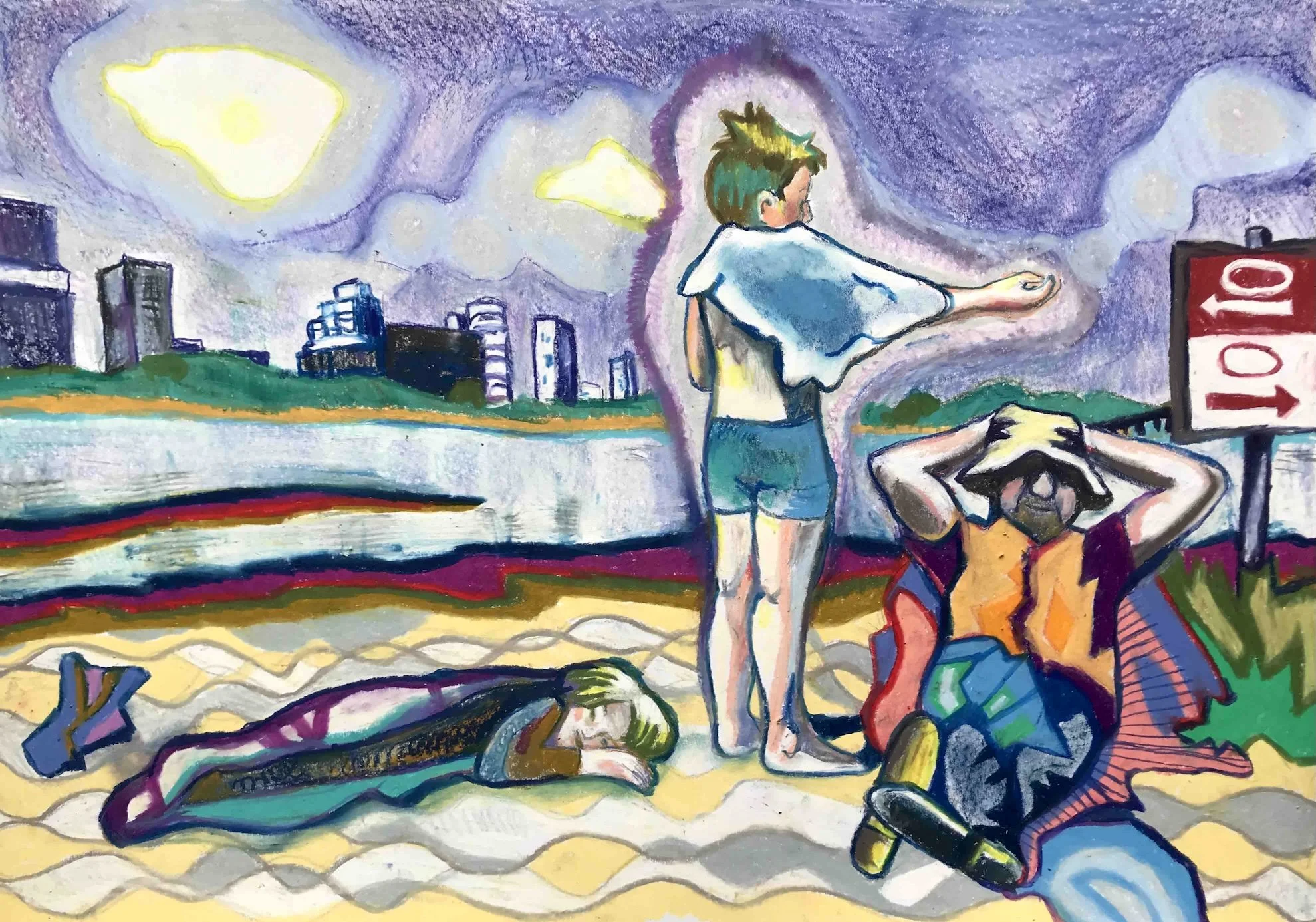 Juni uden regn, lagunen ved Amager Strand, juni 2023