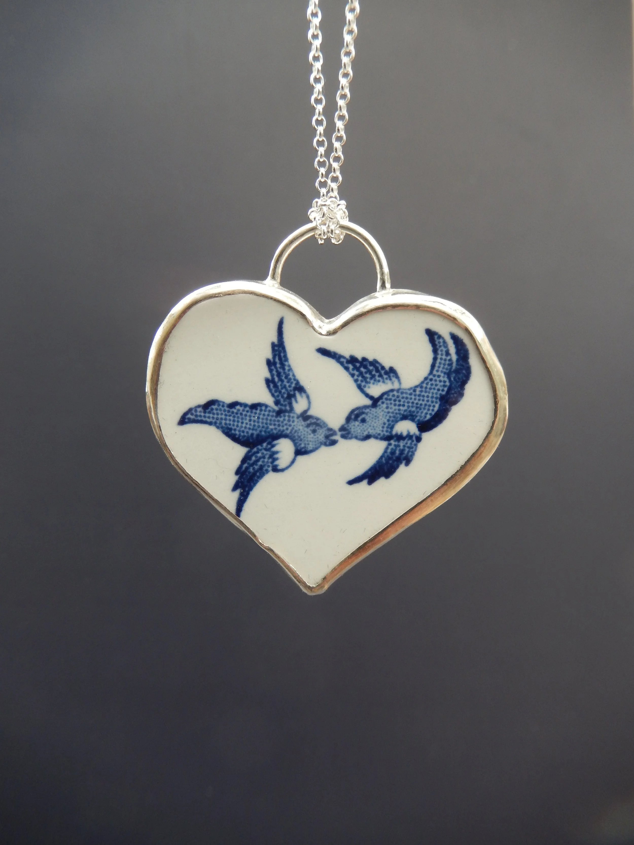 willow bird pendant 20th wedding century gift