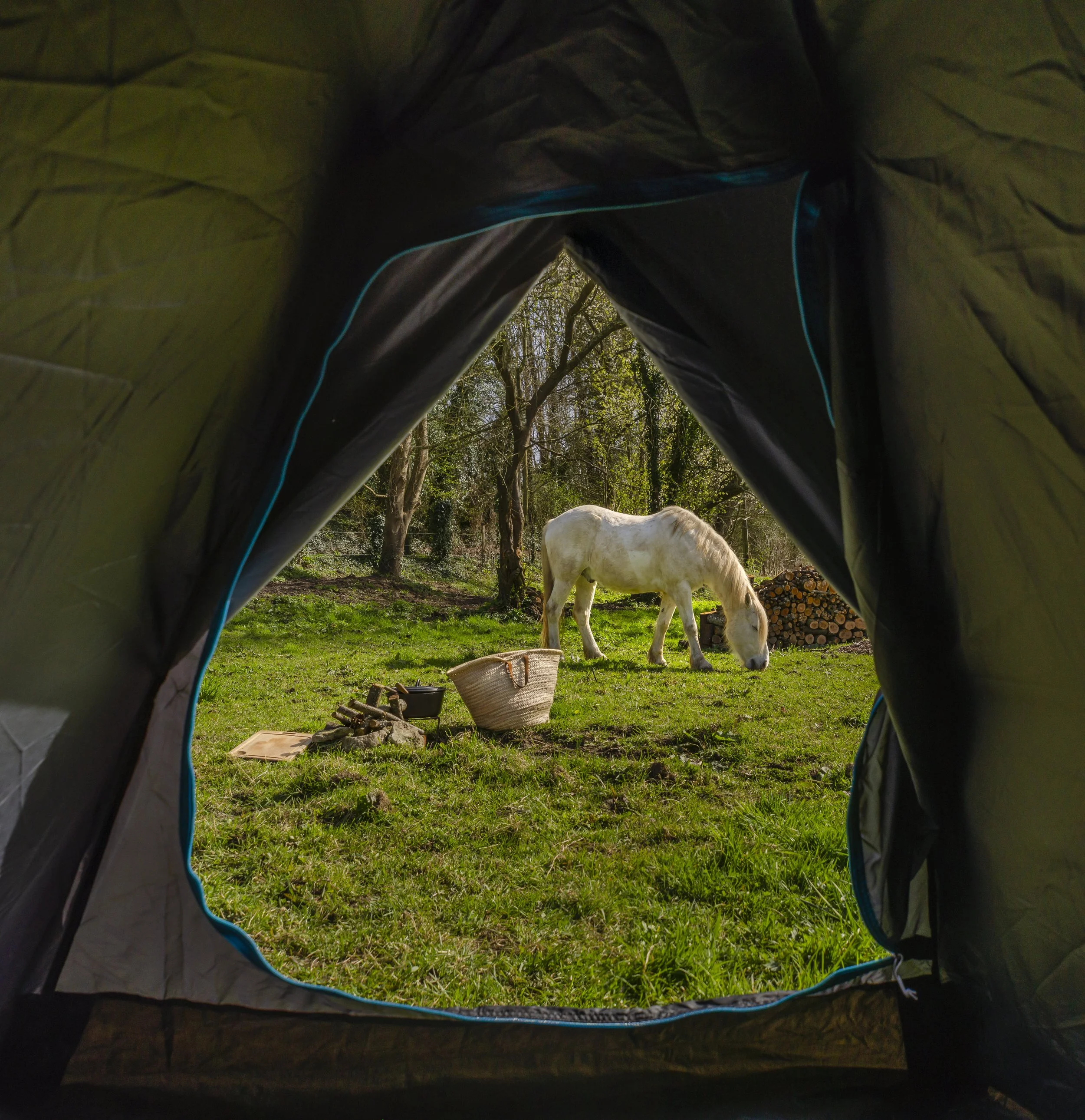 Randonnée cheval equestre bivouac Vexin Val d'oise
