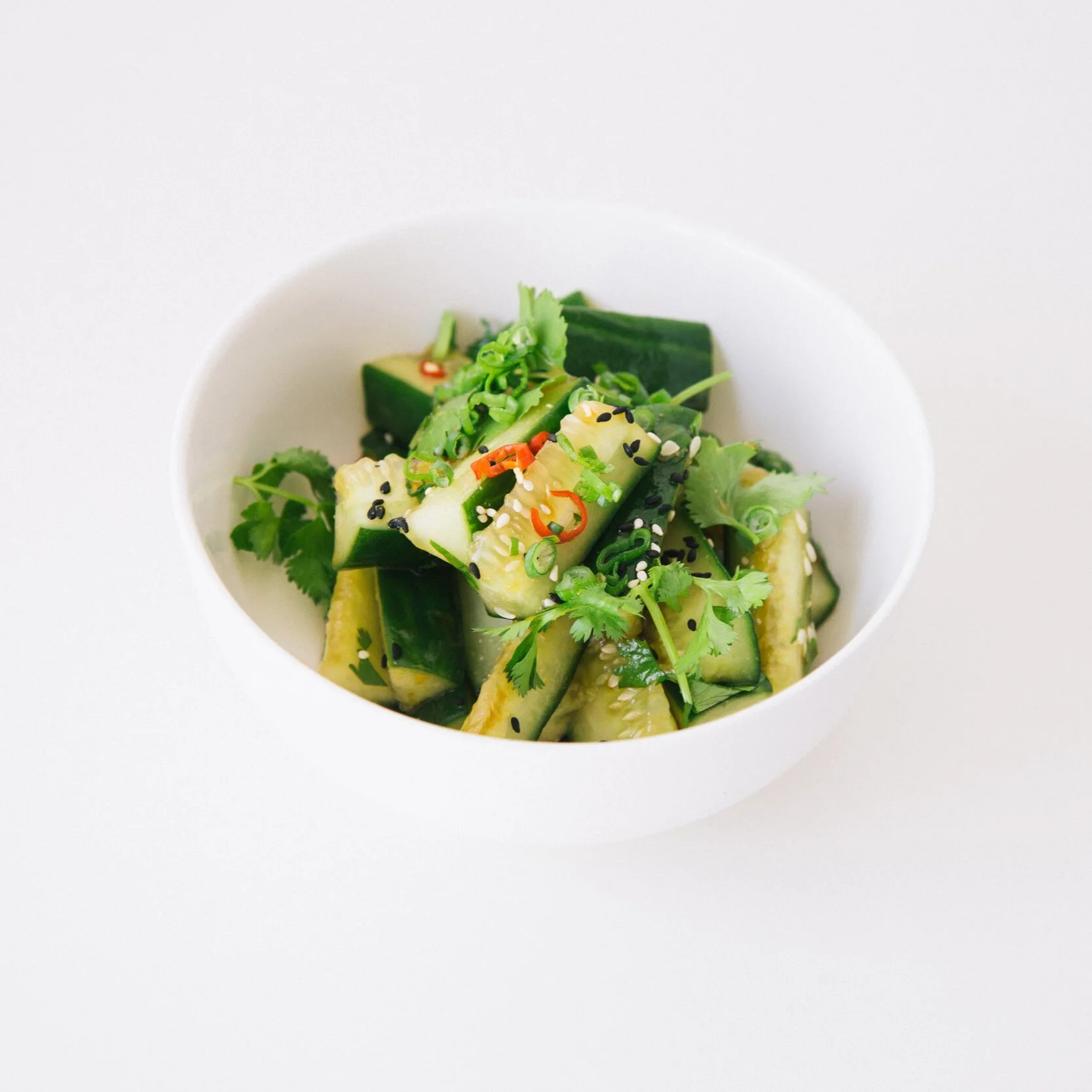 Spicy Asian Cucumber Salad 