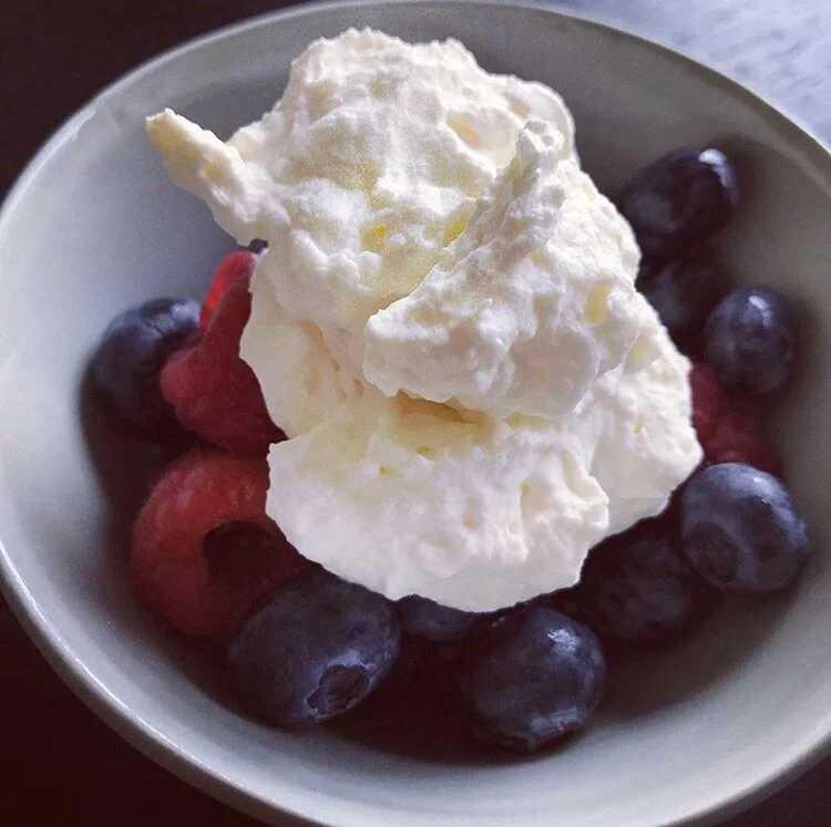 EATS: Berries + Fresh Whipped Cream