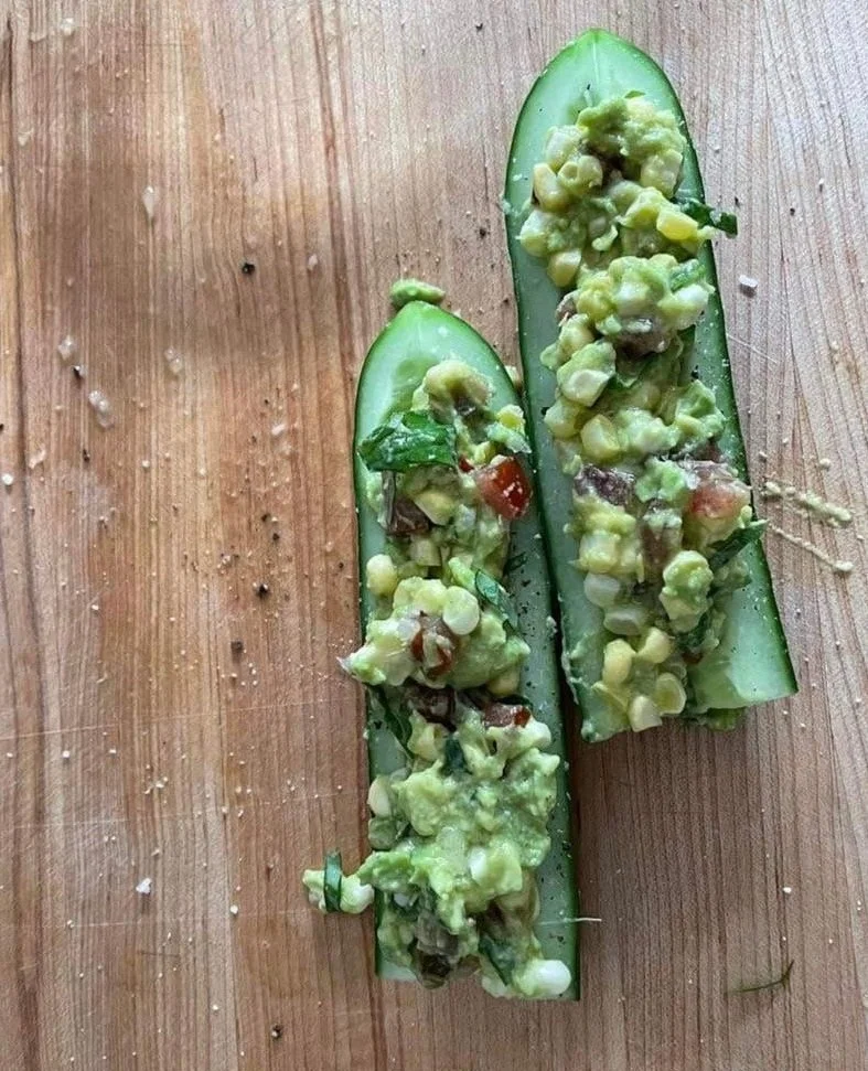 EATS: Cucumber Salad Boat 