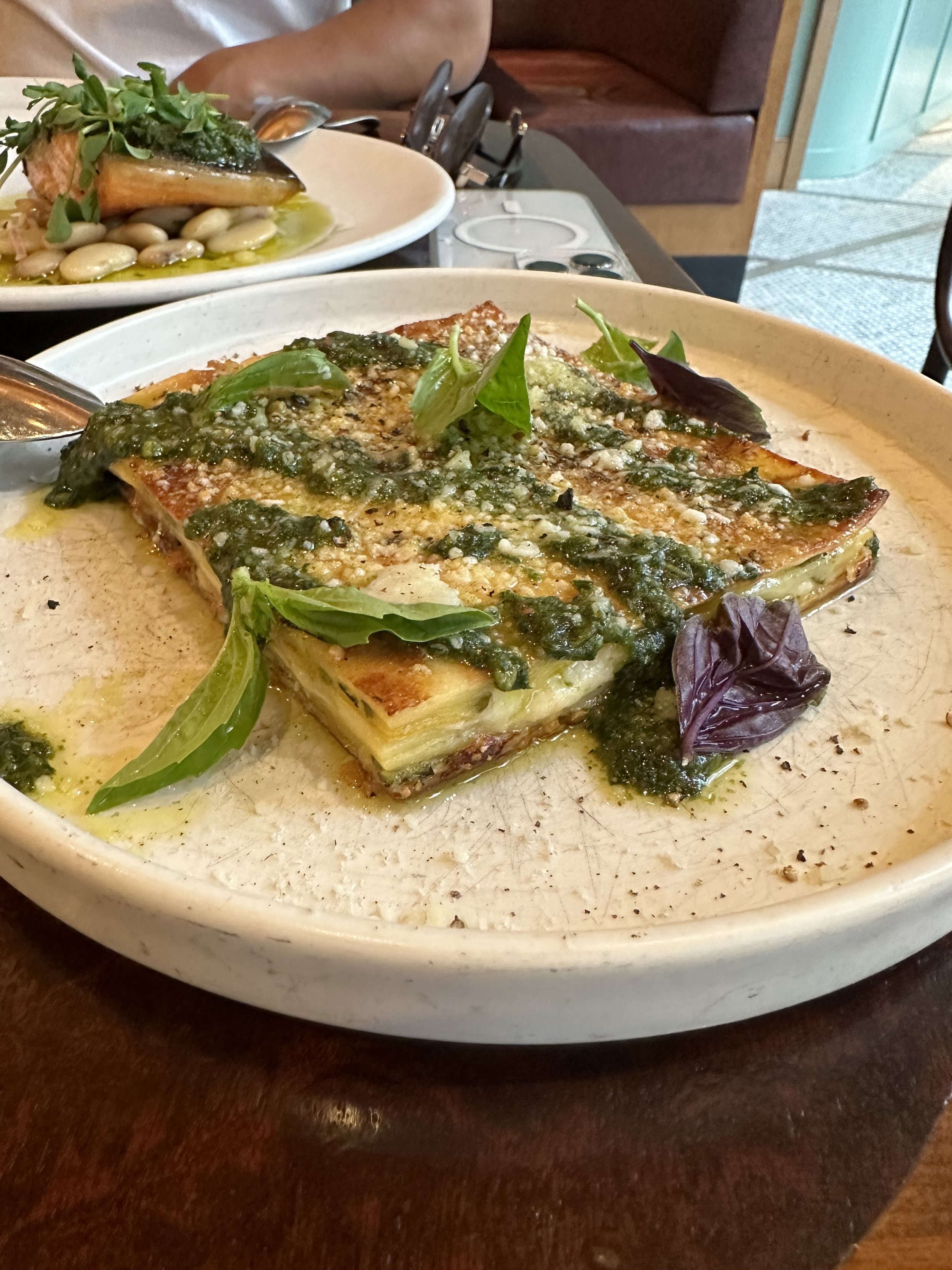  Lasagnette, summer squash, basil 