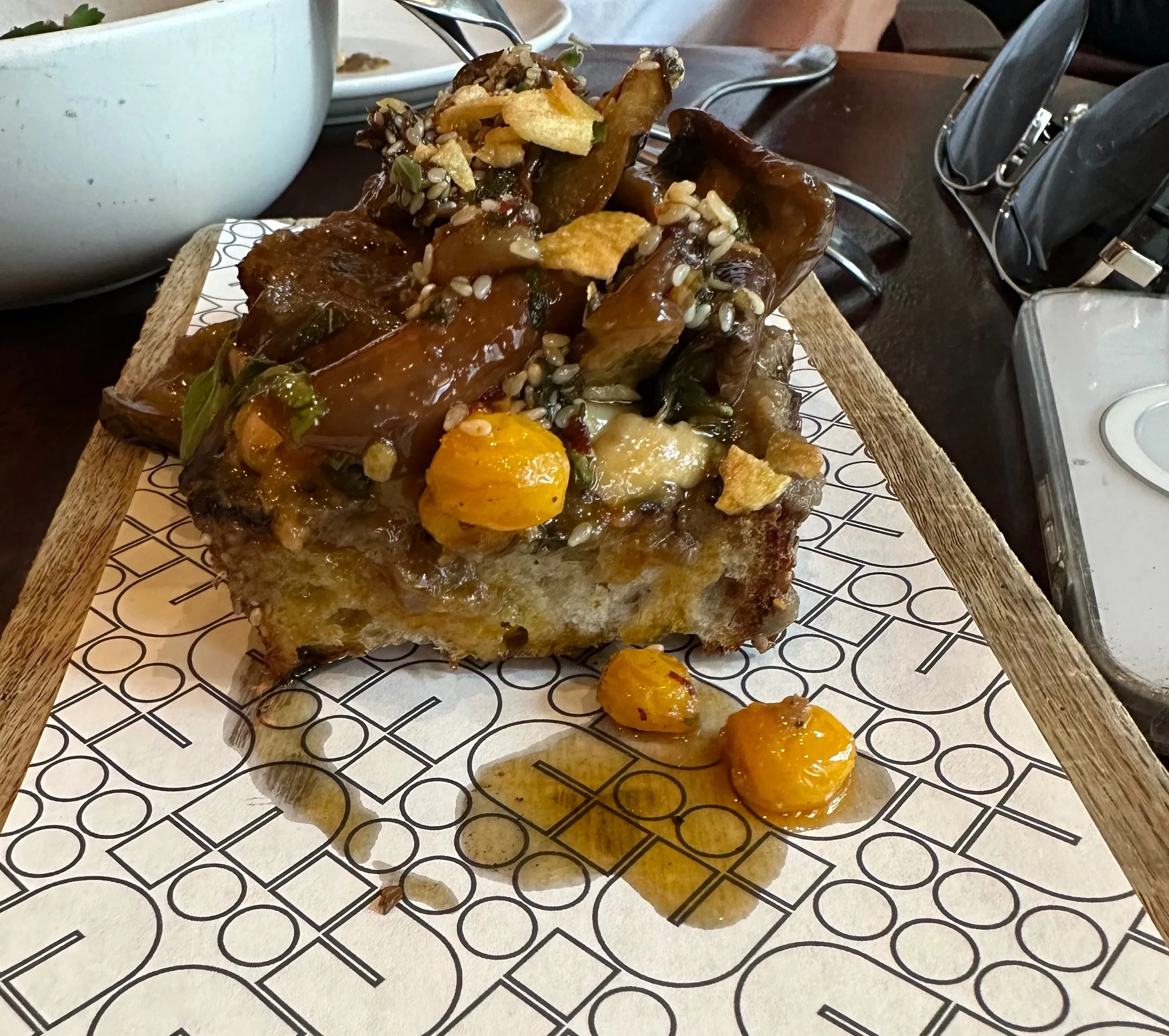  Smoked Eggplant Caponata, fettunta  