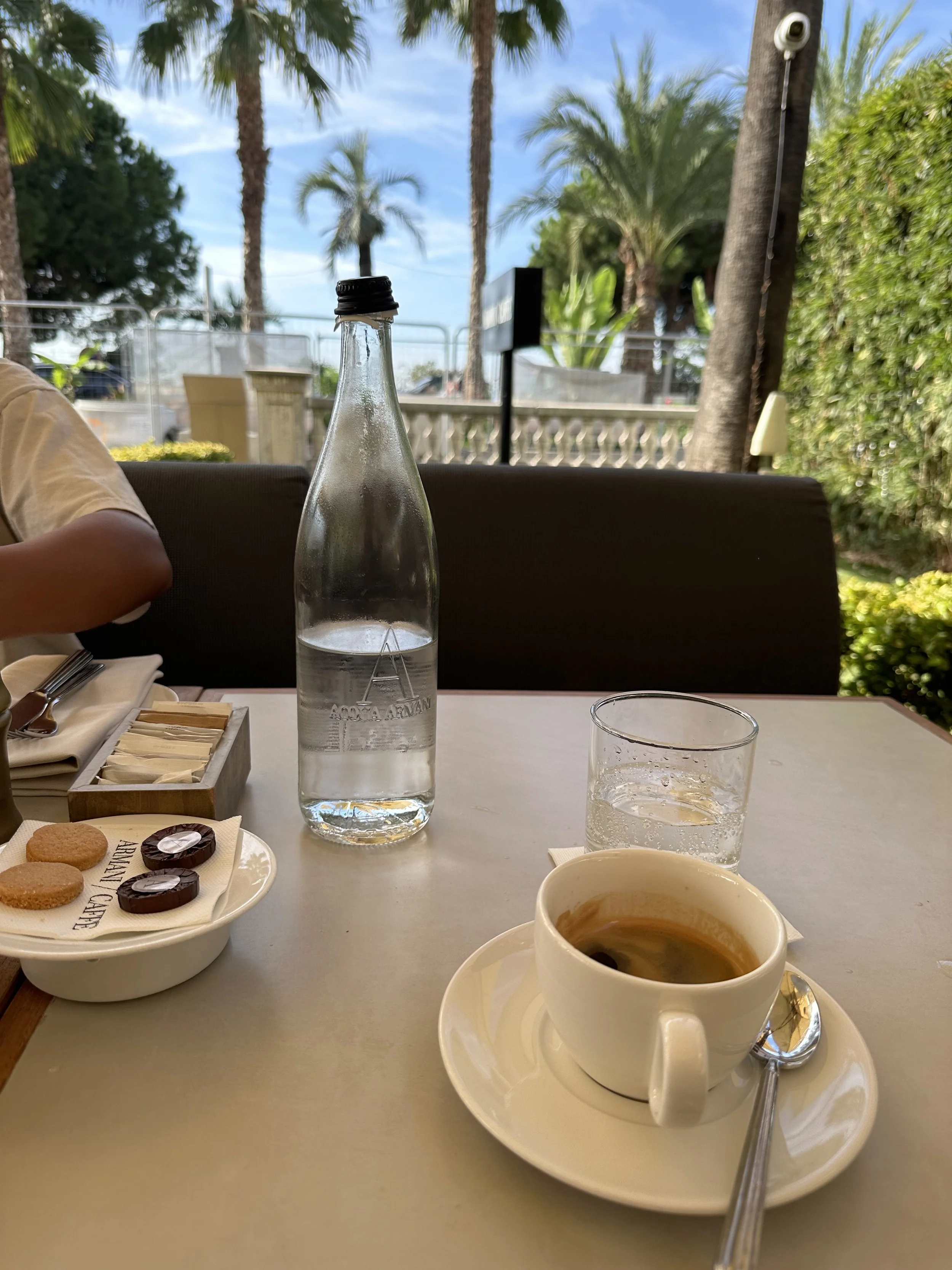 Breakfast at Armani Caffé, Cannes France  