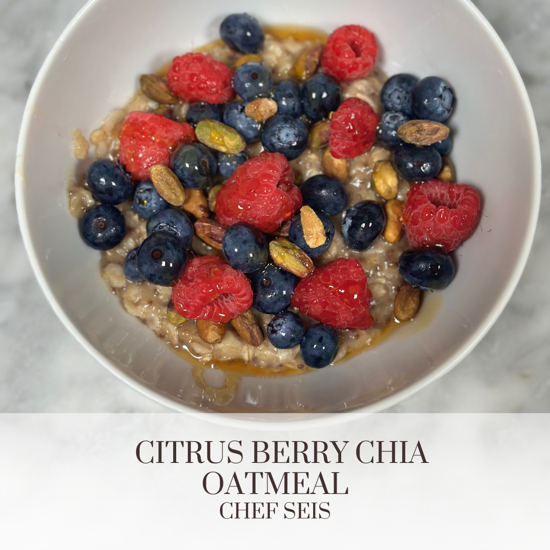 Citrus Berry Chia Oatmeal