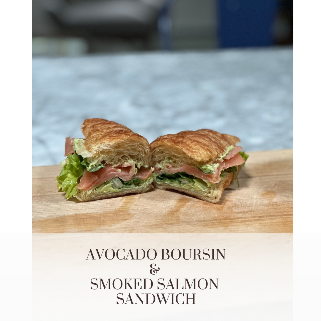Avocado Boursin &amp; Smoked Salmon Sandwich