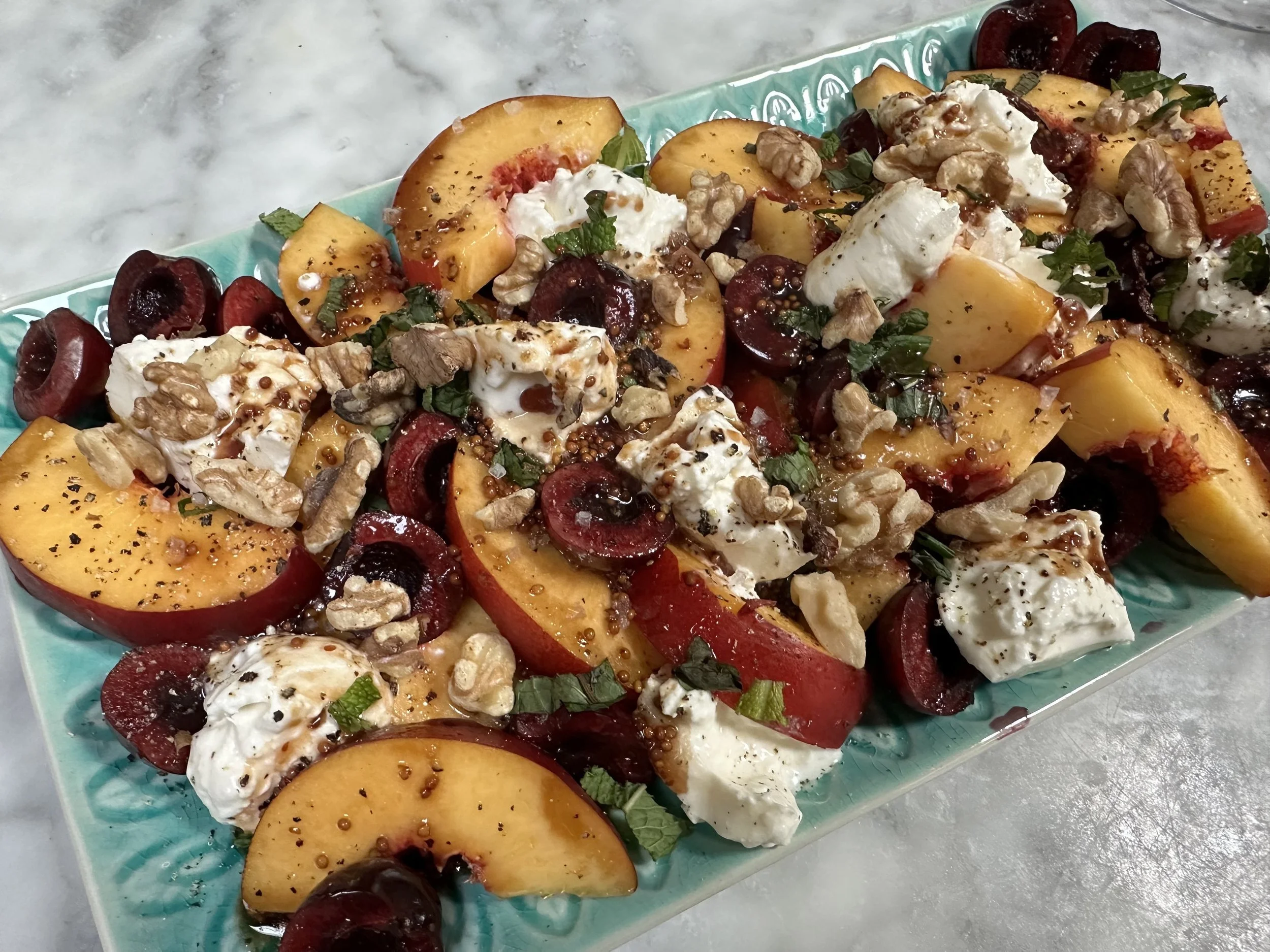 Stone Fruit and Burrata Salad Recipe