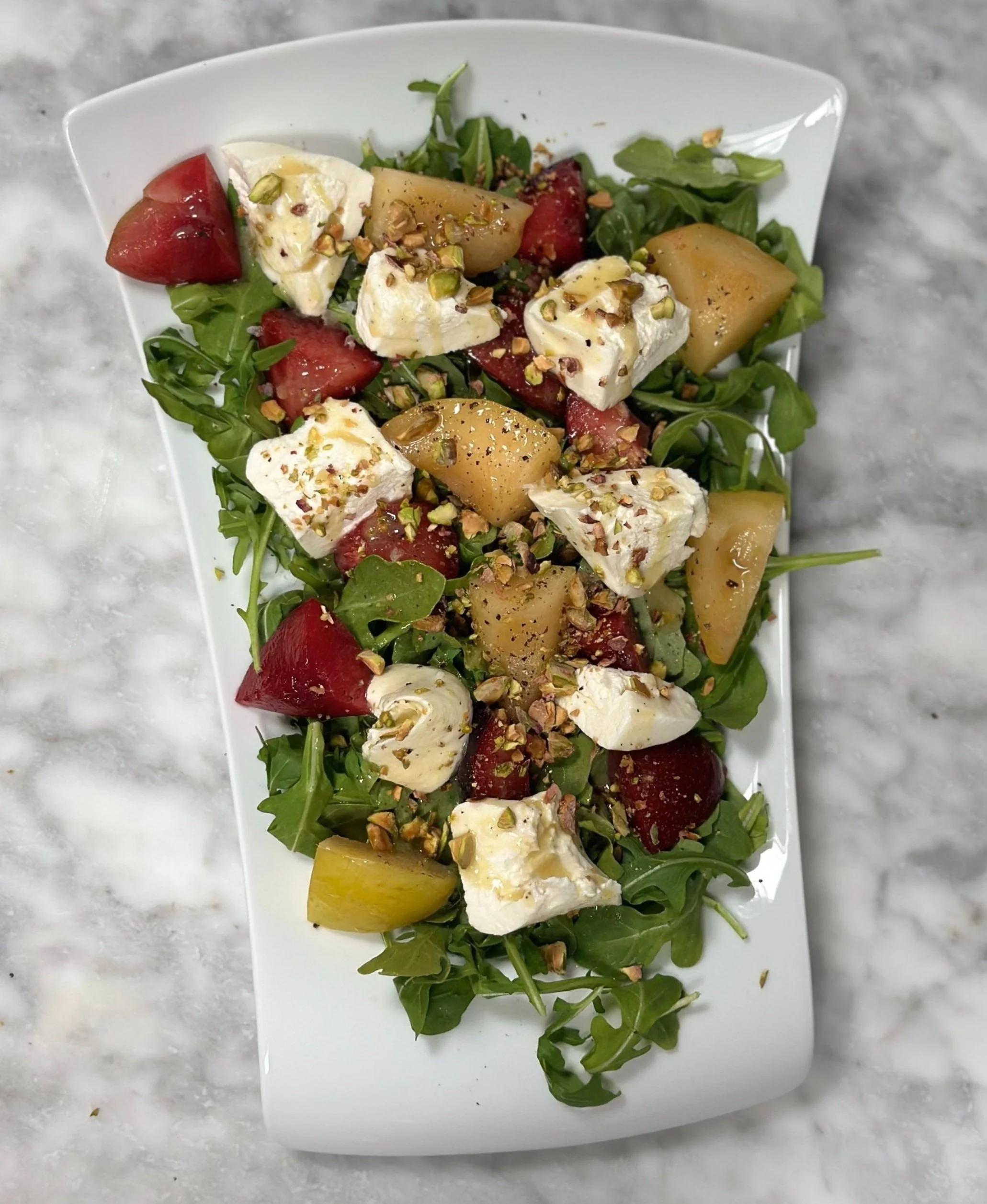Plum Arugula Salad Recipe