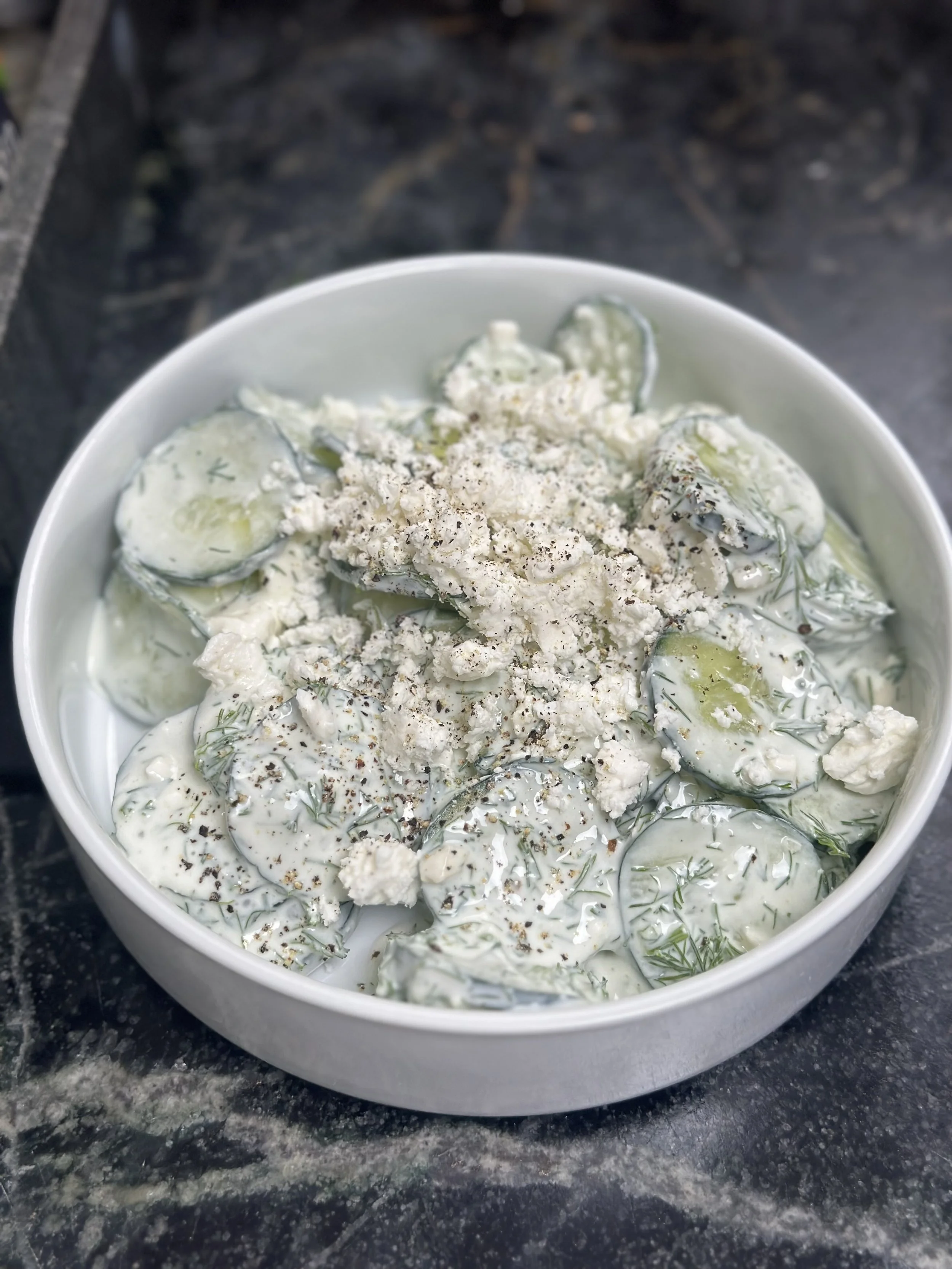 Creamy Cucumber Dill Salad