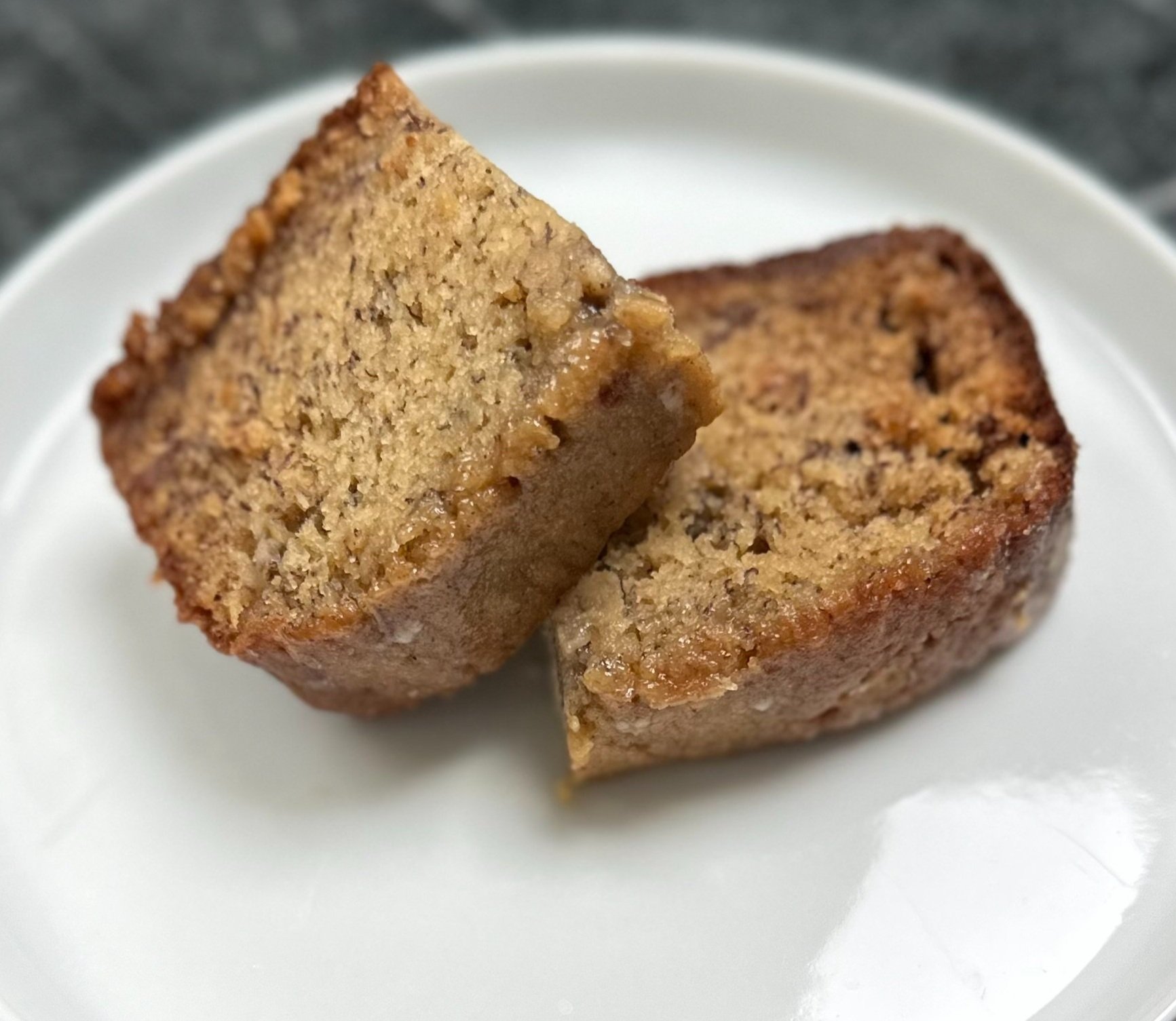 Banana Bread with Brown Butter Cinnamon Glaze