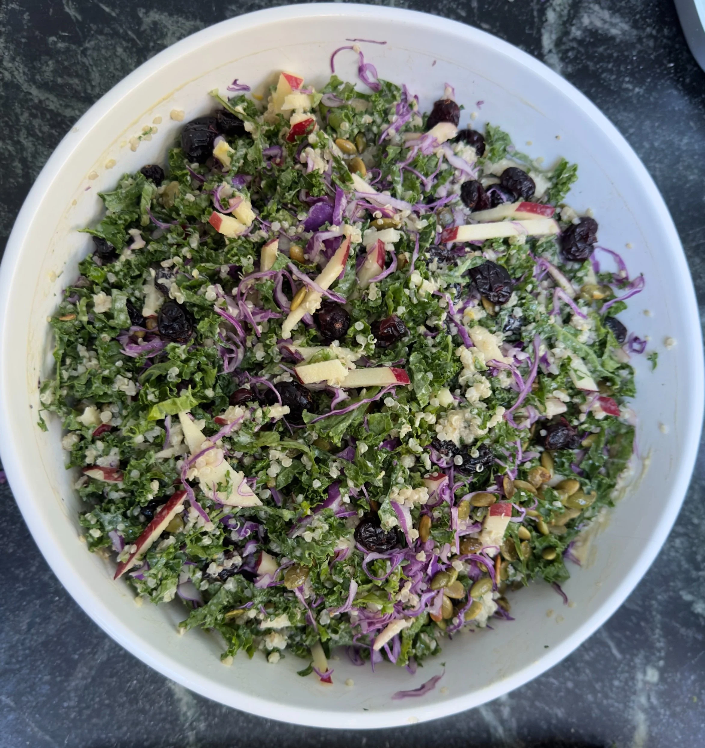 Chef Seis to Table: Kale Harvest Salad