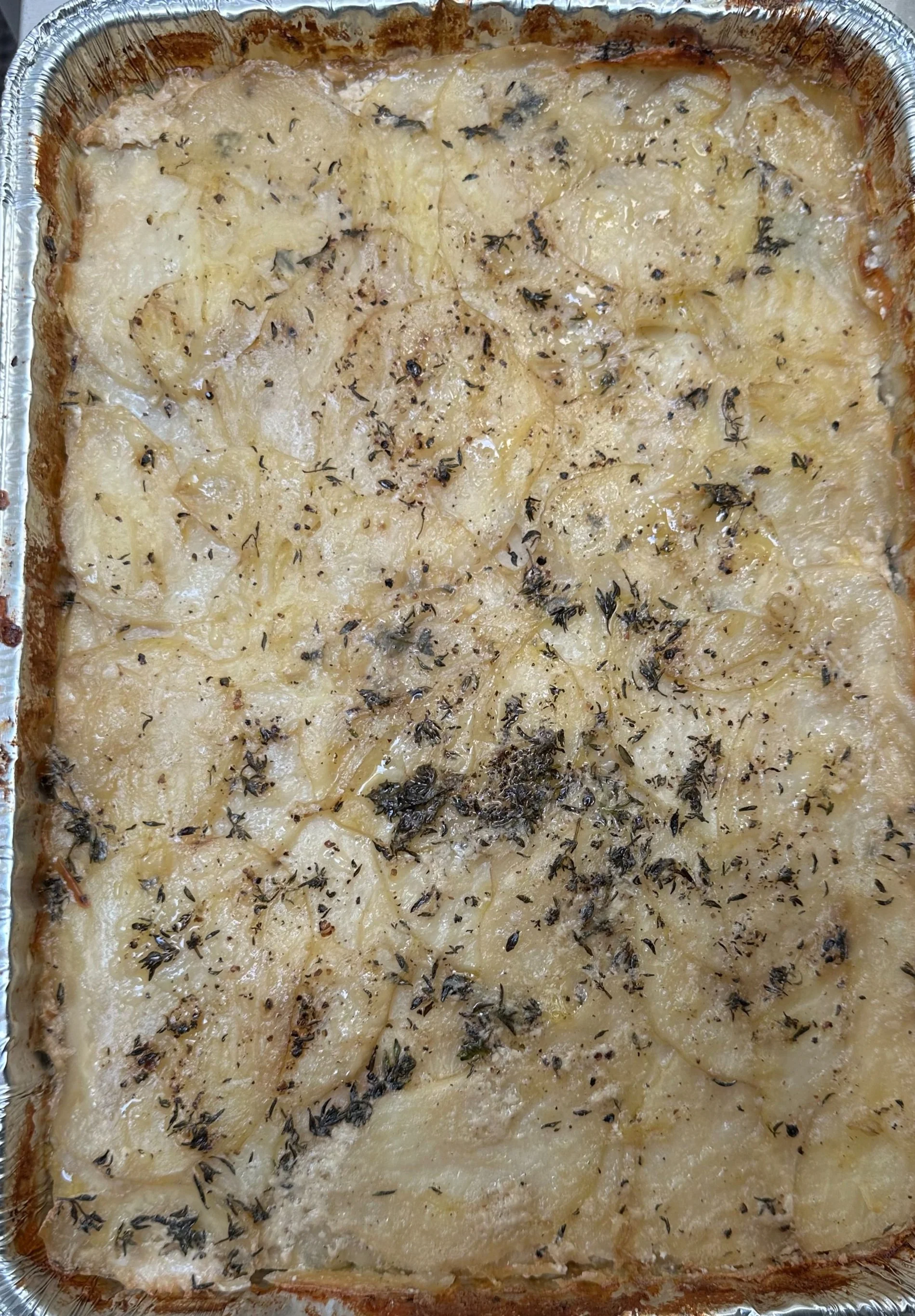 Garlic Herb Potato Gratin