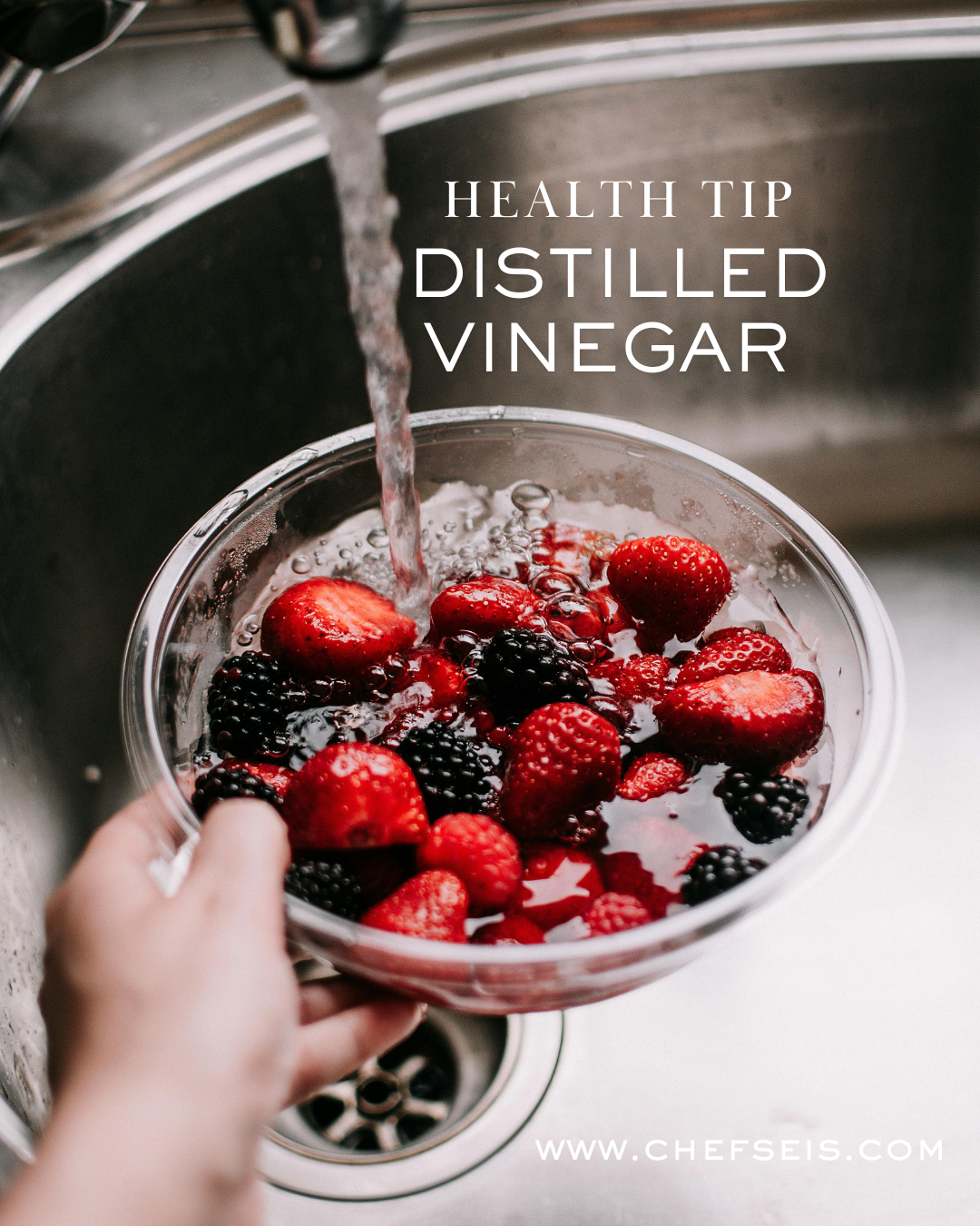 Why You Should Wash Your Fruits and Vegetables in Distilled Vinegar and Water