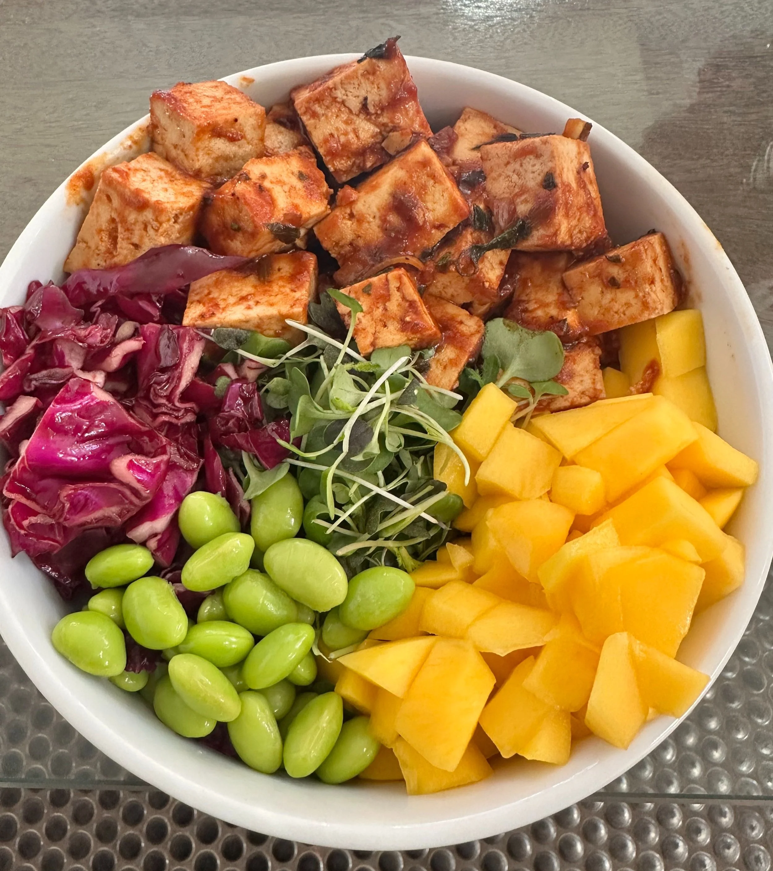 Red Cabbage Salad with Spicy Korean Dressing 