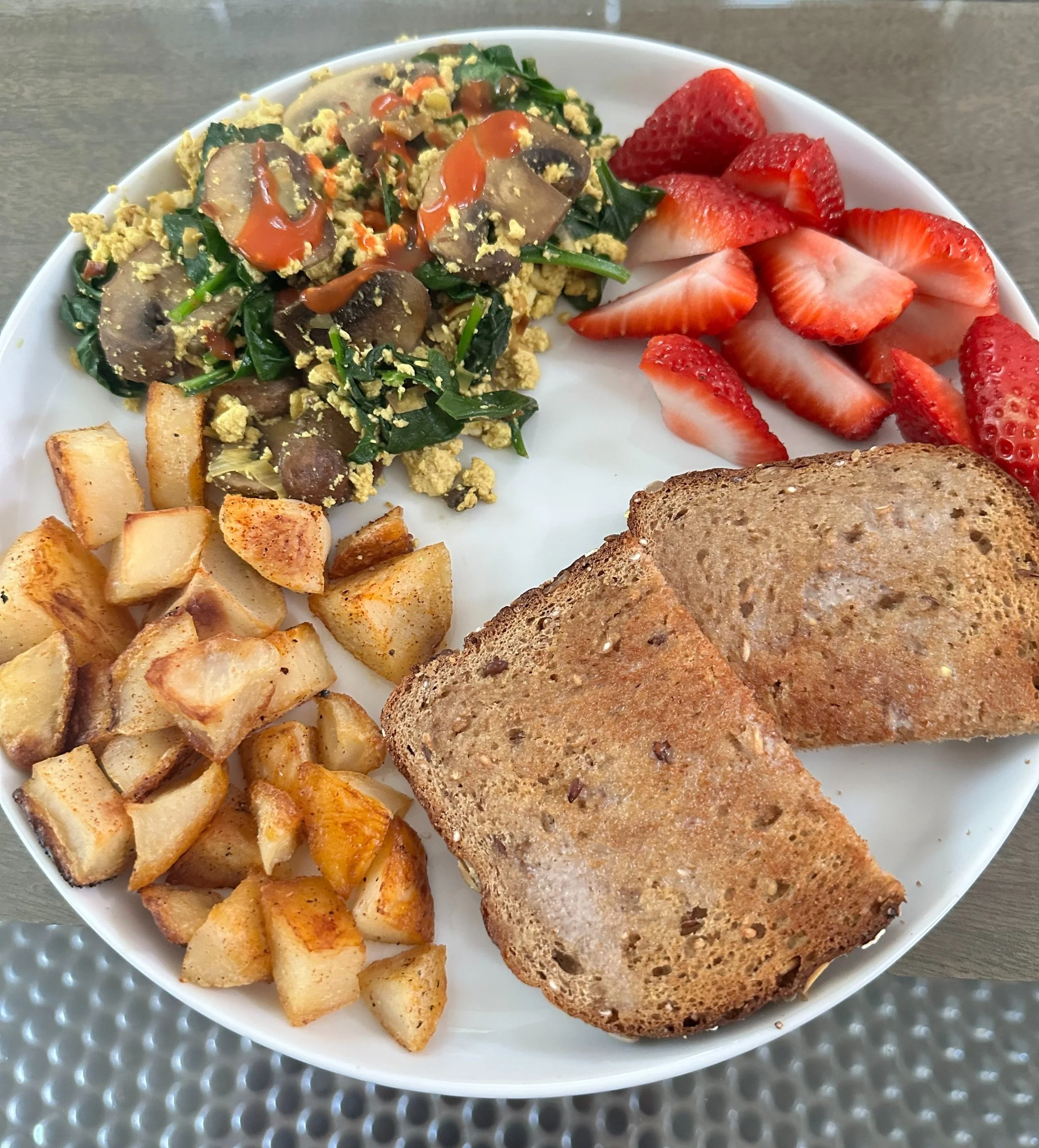 Easy Vegan Breakfast Plate 