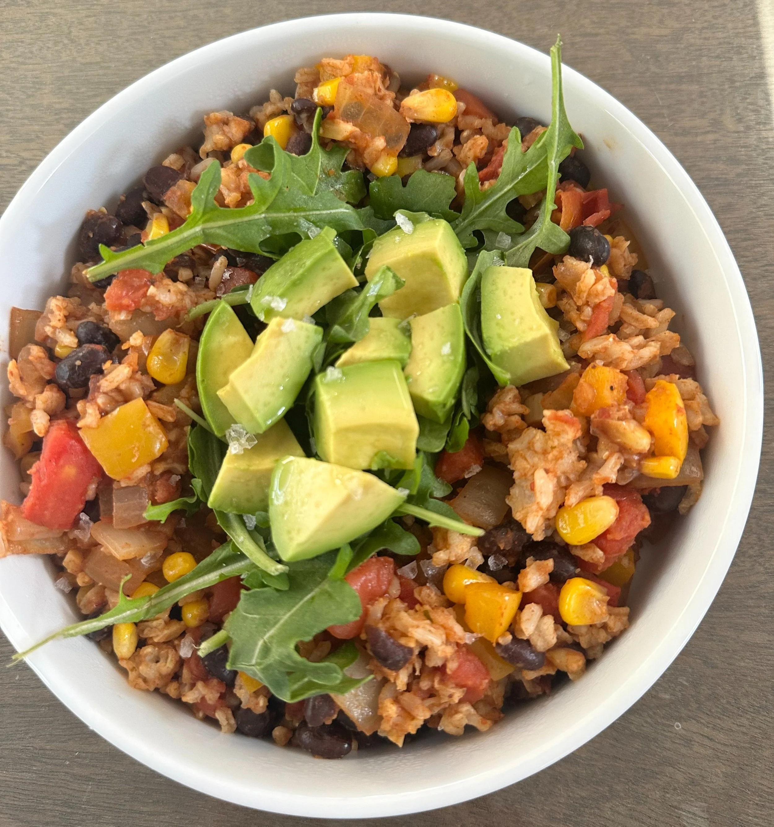Southwest Vegan Skillet Rice Bowl