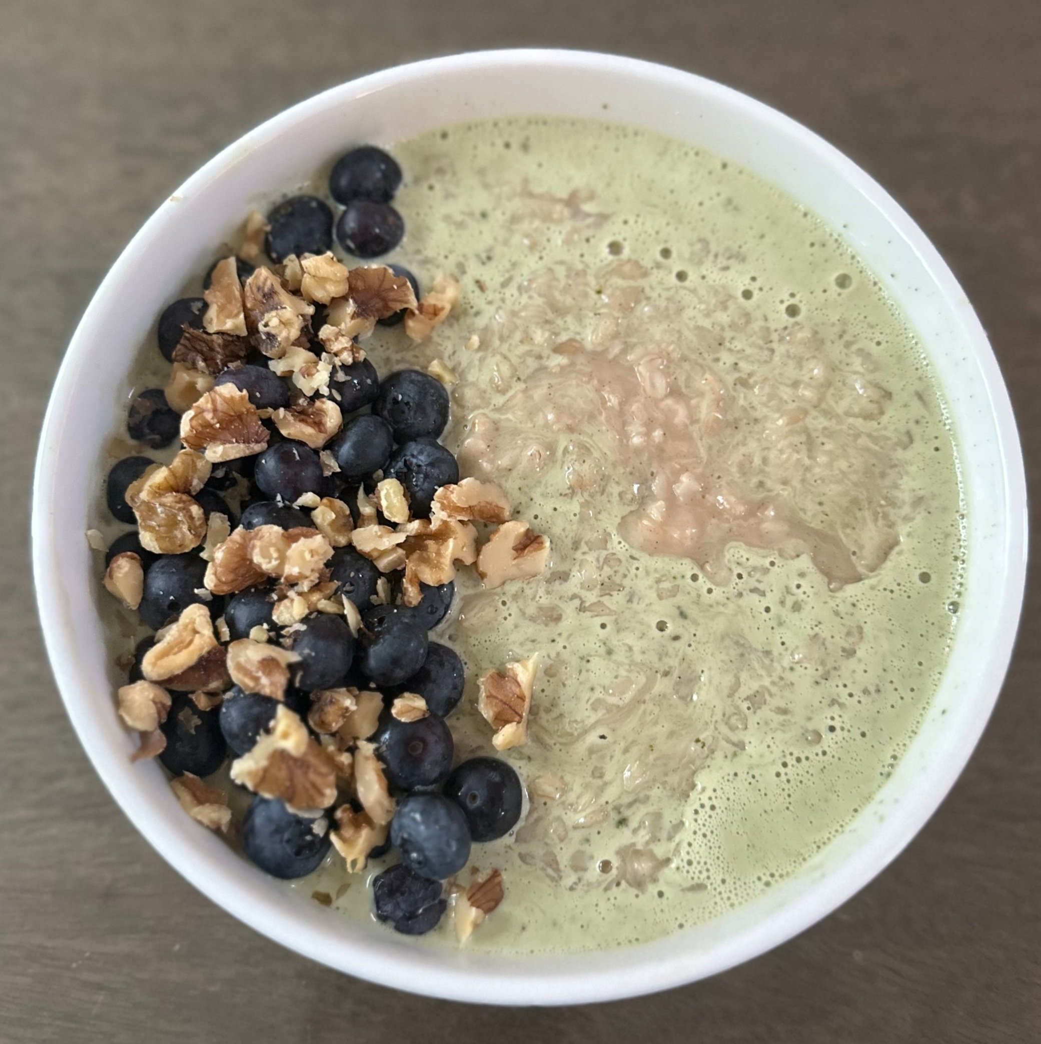Vegan Matcha Latte Oatmeal