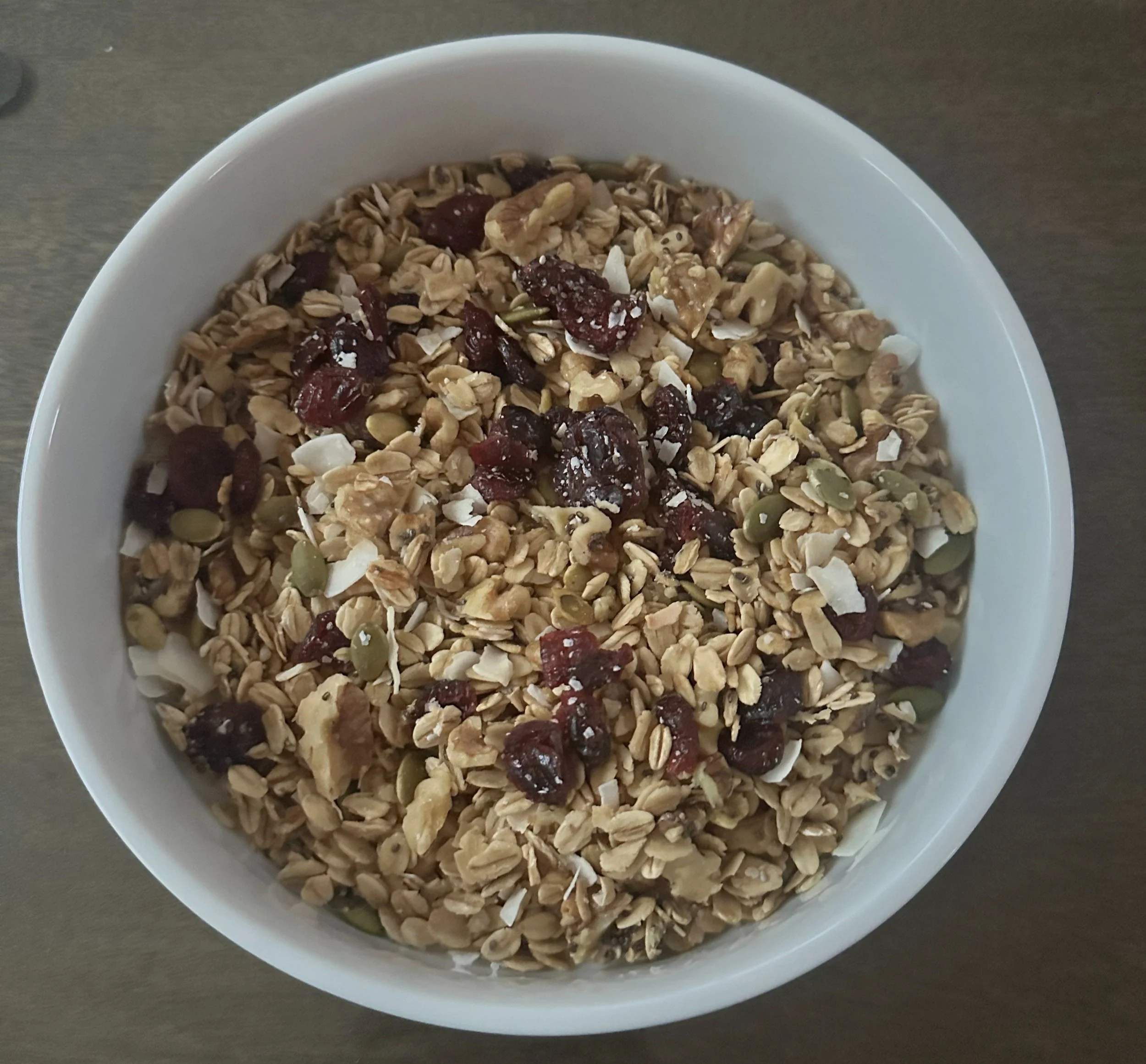 Vegan Cranberry Walnut Granola