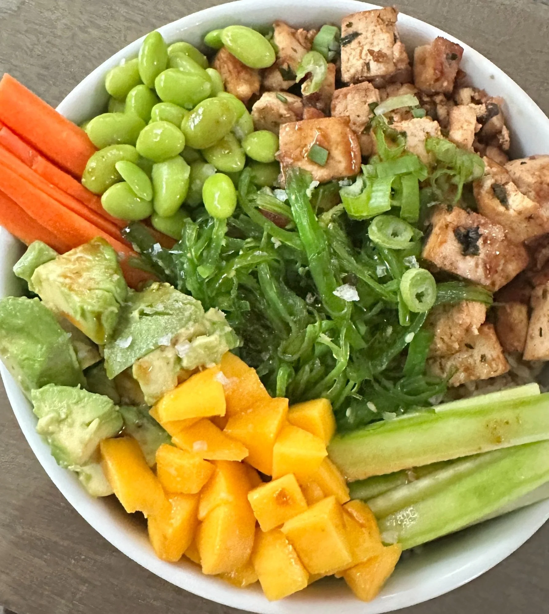 Vegan Poke Bowl with Asian-Marinated Tofu