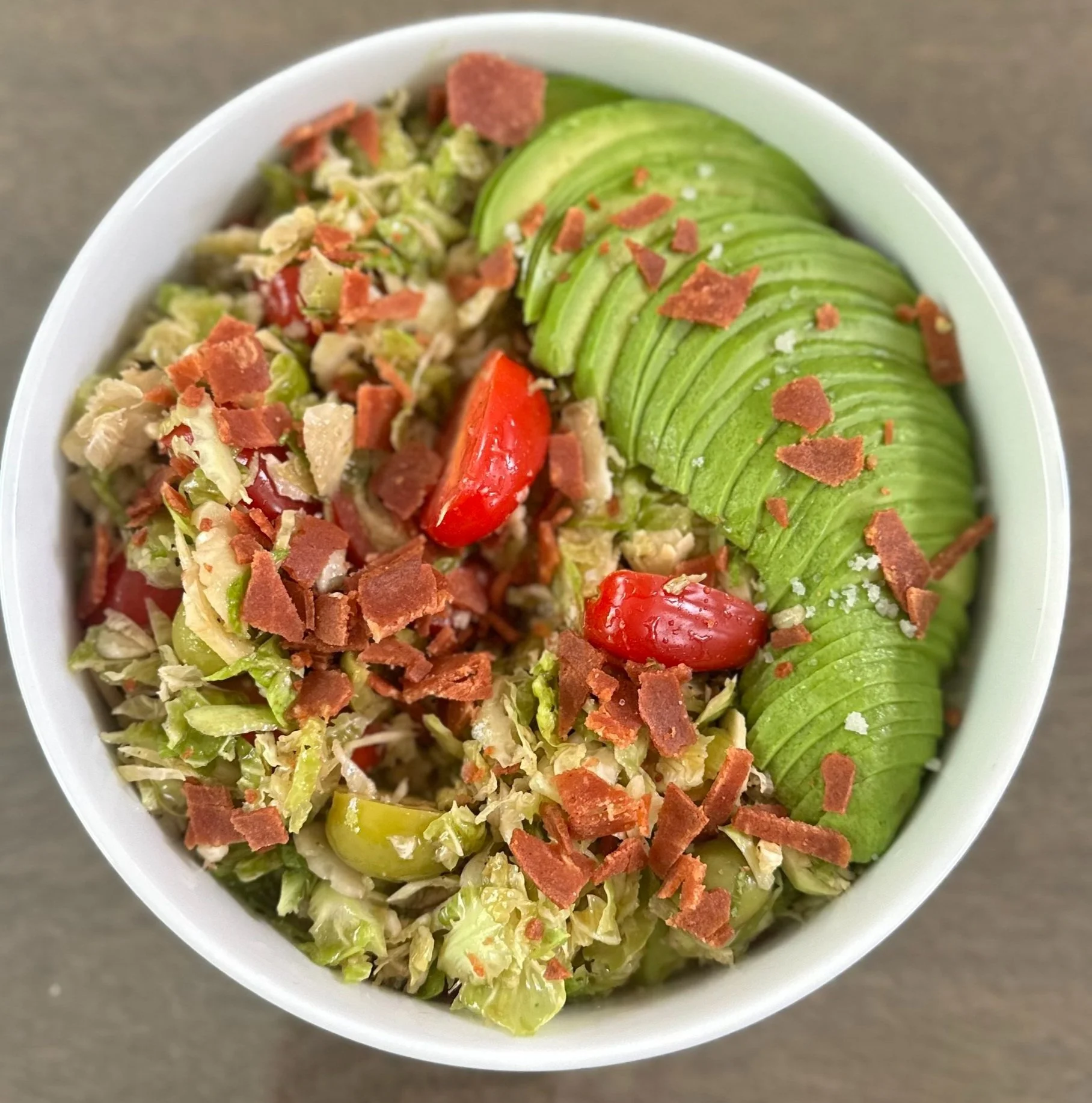Vegan Crispy Sprout BLT(ish) Salad