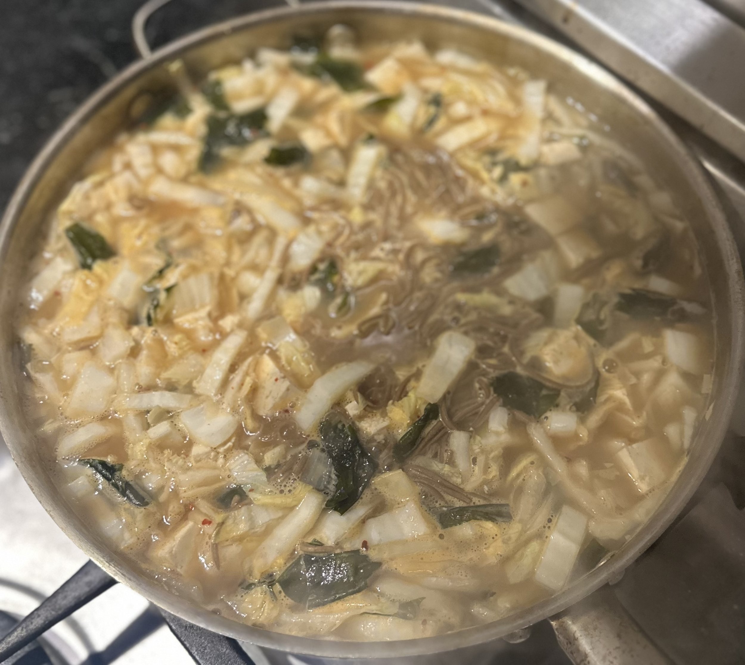 Miso Tofu &amp; Soba Noodle Soup