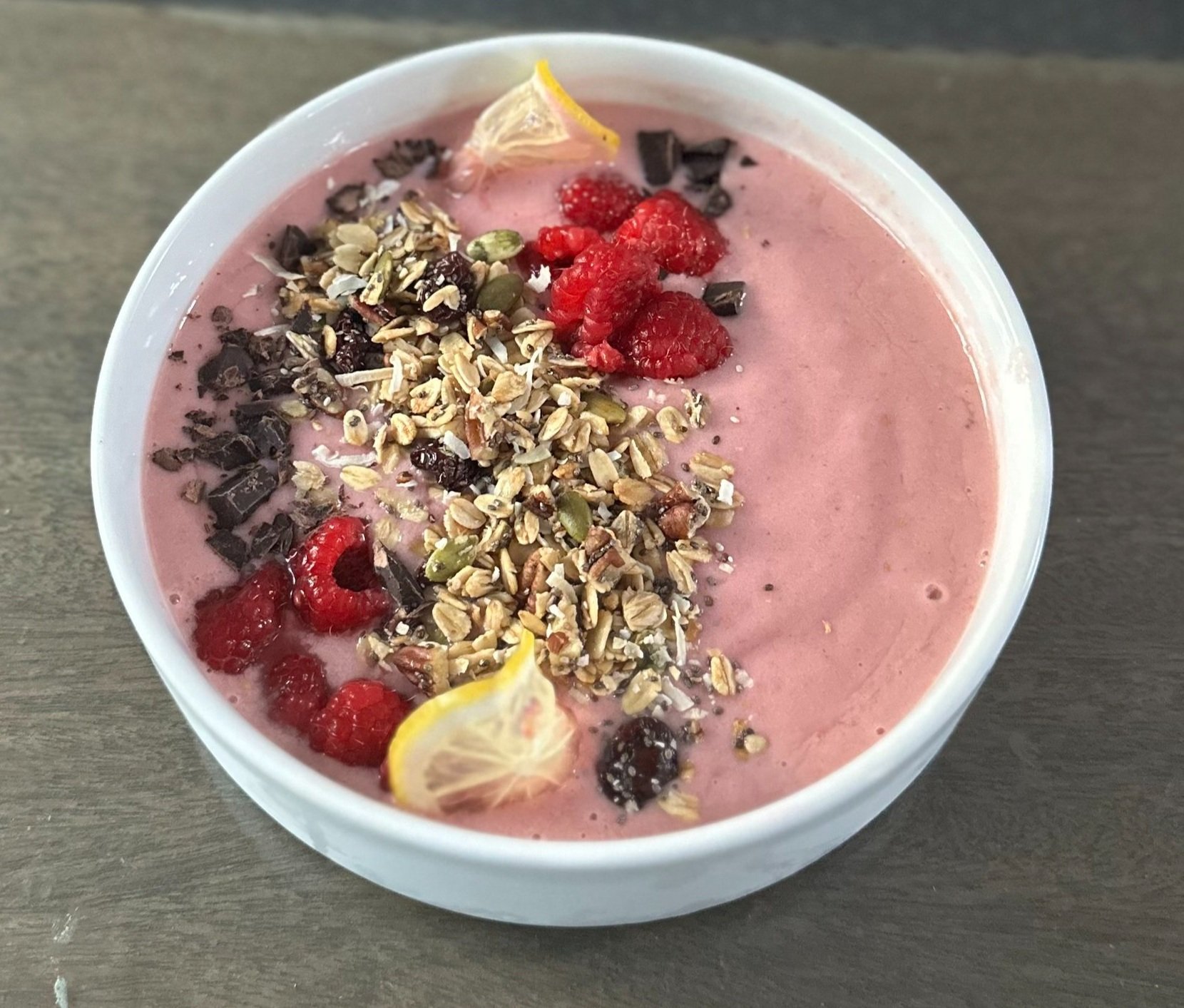 Lemon Raspberry Smoothie Bowl