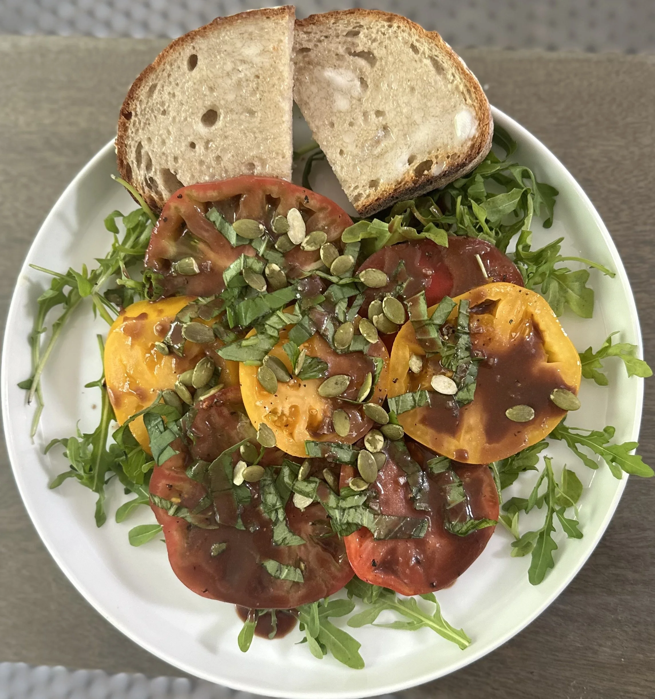 Heirloom Tomato Salad with Balsamic Vinaigrette