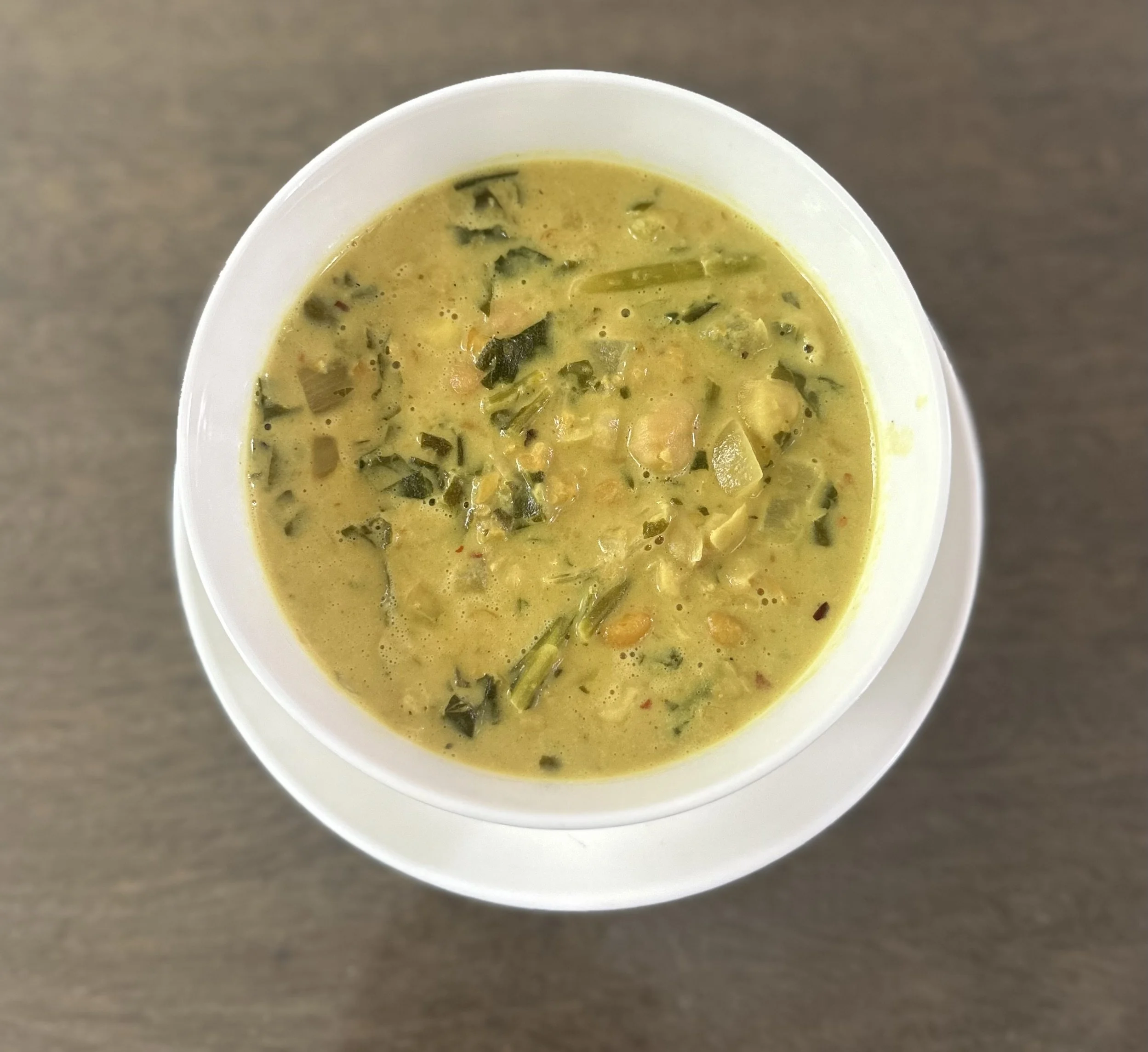 Creamy Coconut Chickpea &amp; Kale Stew