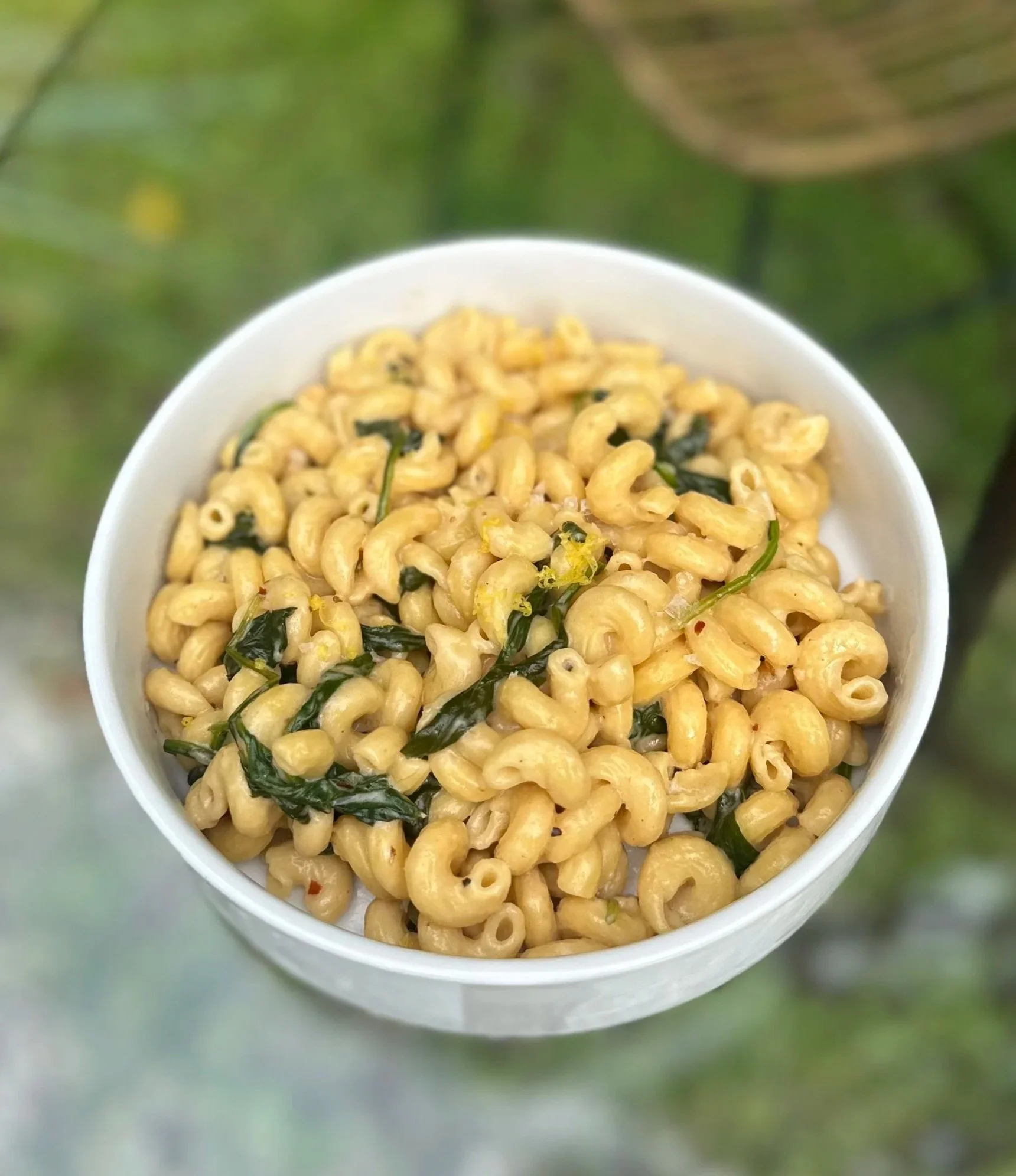 Creamy Vegan Lemon Garlic Pasta