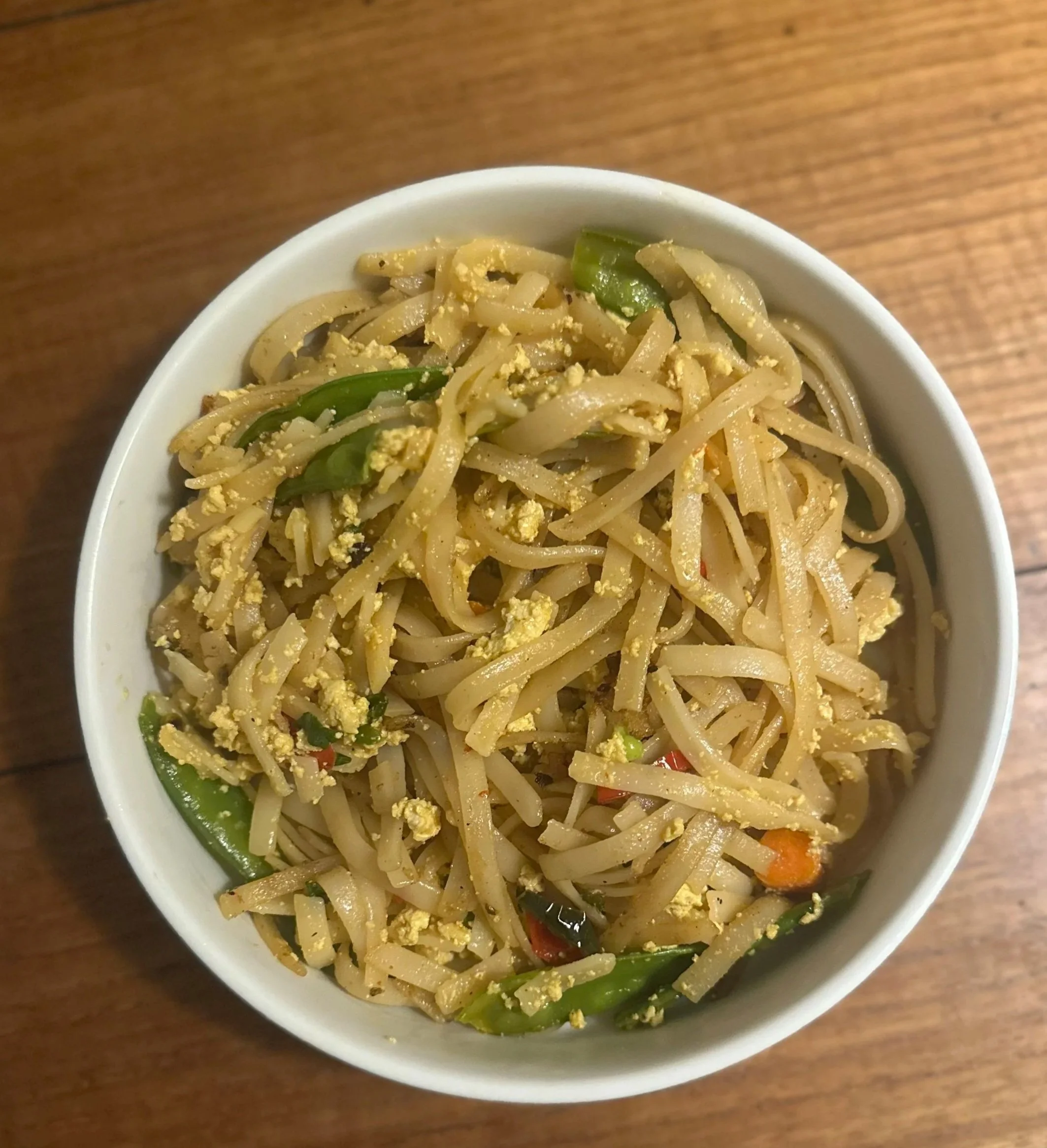 Thai Chili Basil Stir Fry with Rice Noodles &amp; Tofu