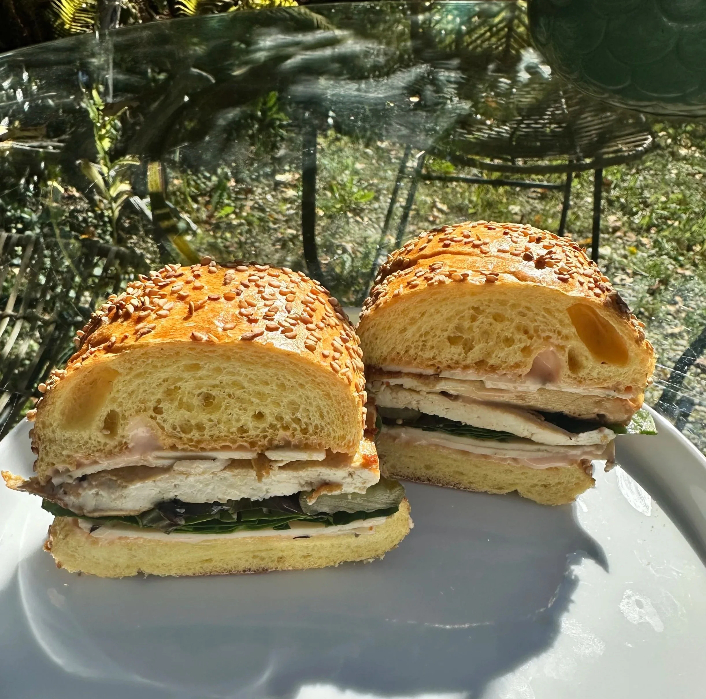 Spicy Tofu &amp; Vegan Pepper Jack Sandwich